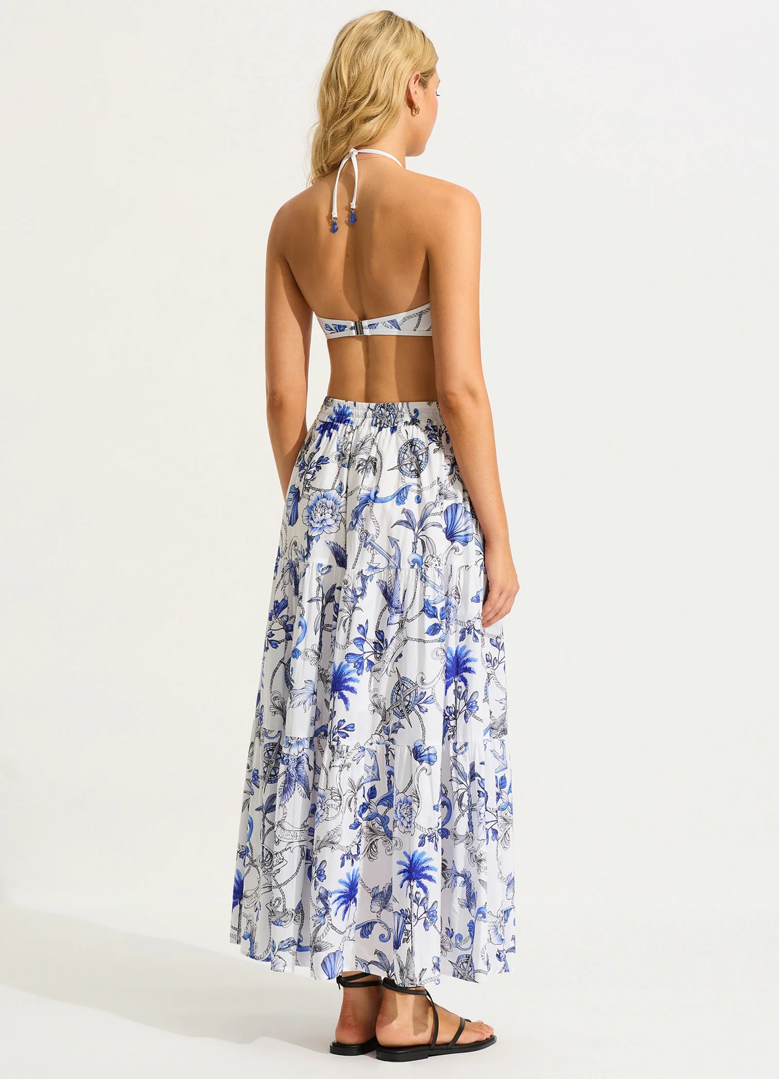 Ahoy Maxi Skirt - White - Image 4