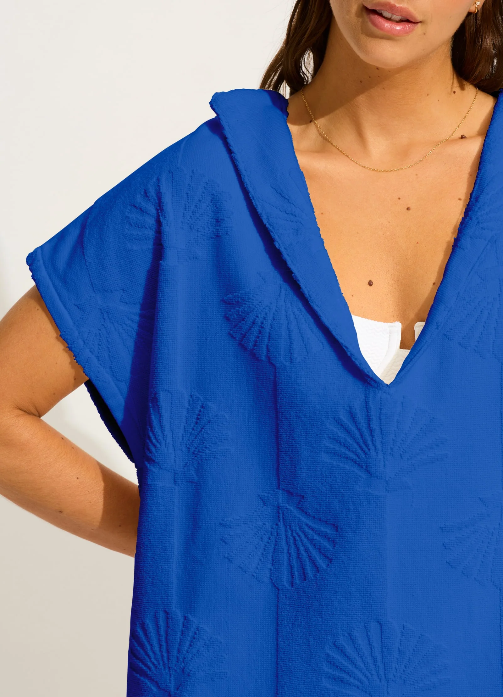 Ahoy Towel Poncho - Azure - Image 4