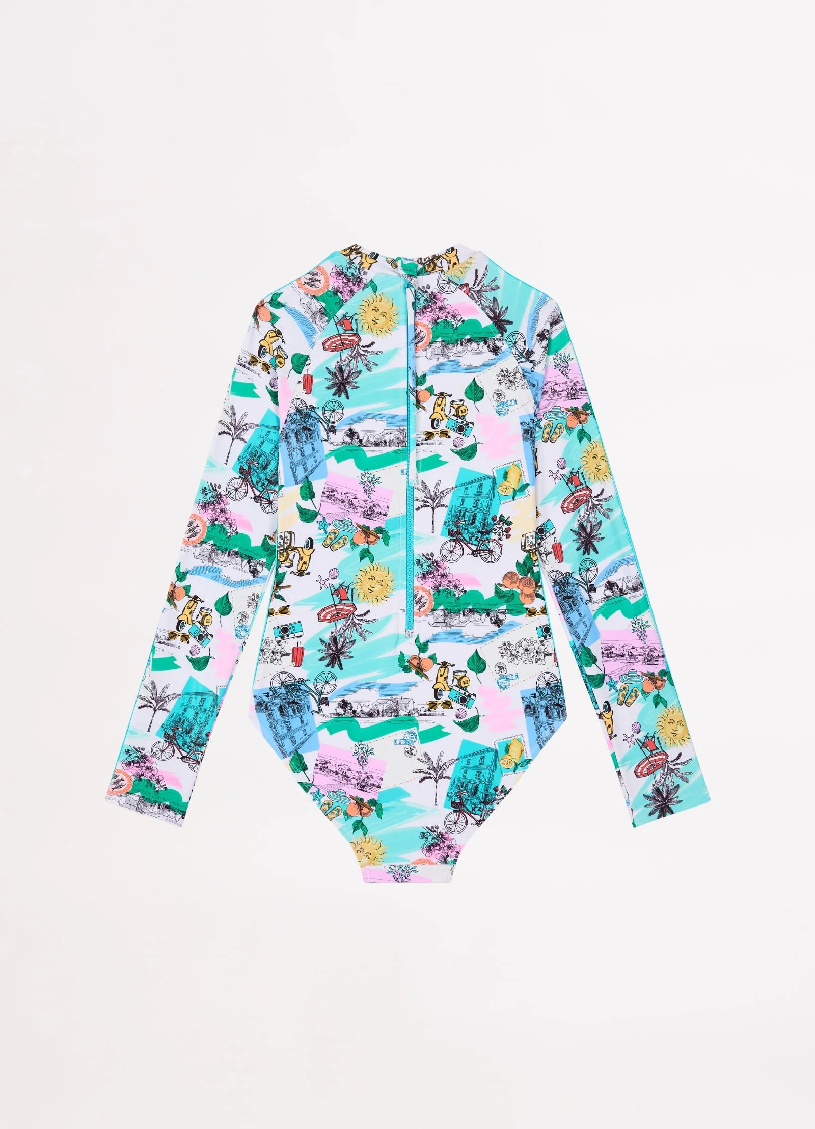 Amalfi Coast Girls Paddlesuit - Amalfi - Image 2