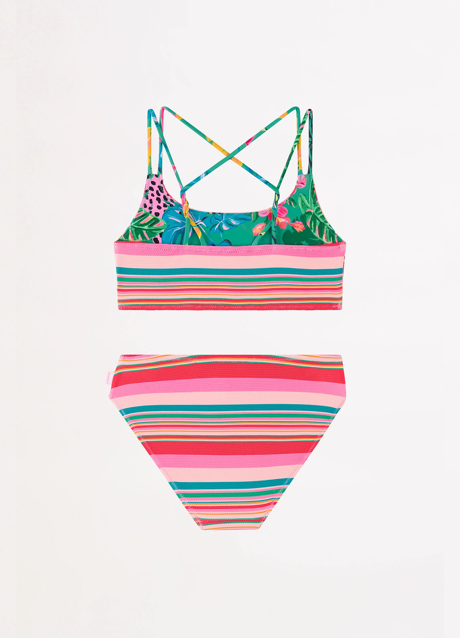 Amazon Girls Reversible Bikini - Green - Image 4