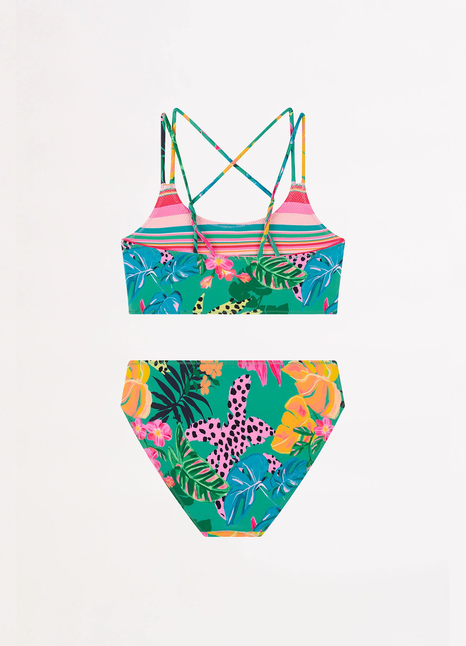 Amazon Girls Reversible Bikini - Green - Image 6