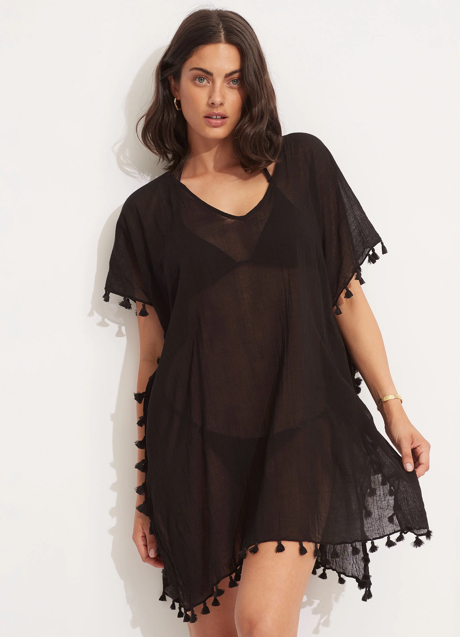 Amnesia Kaftan - Black - Image 5
