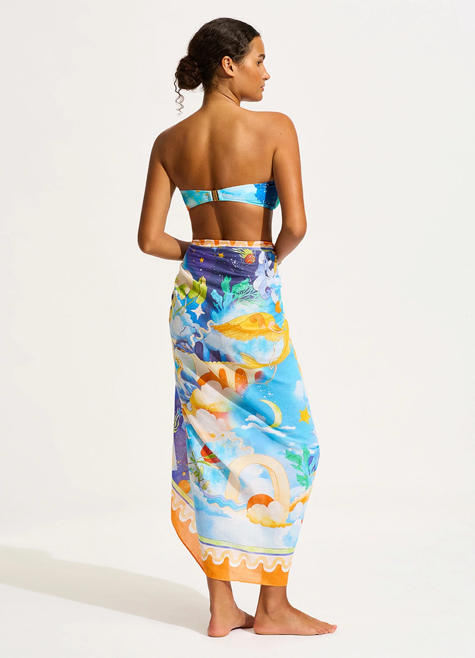 Aquarius Sarong - Turquoise - Image 3