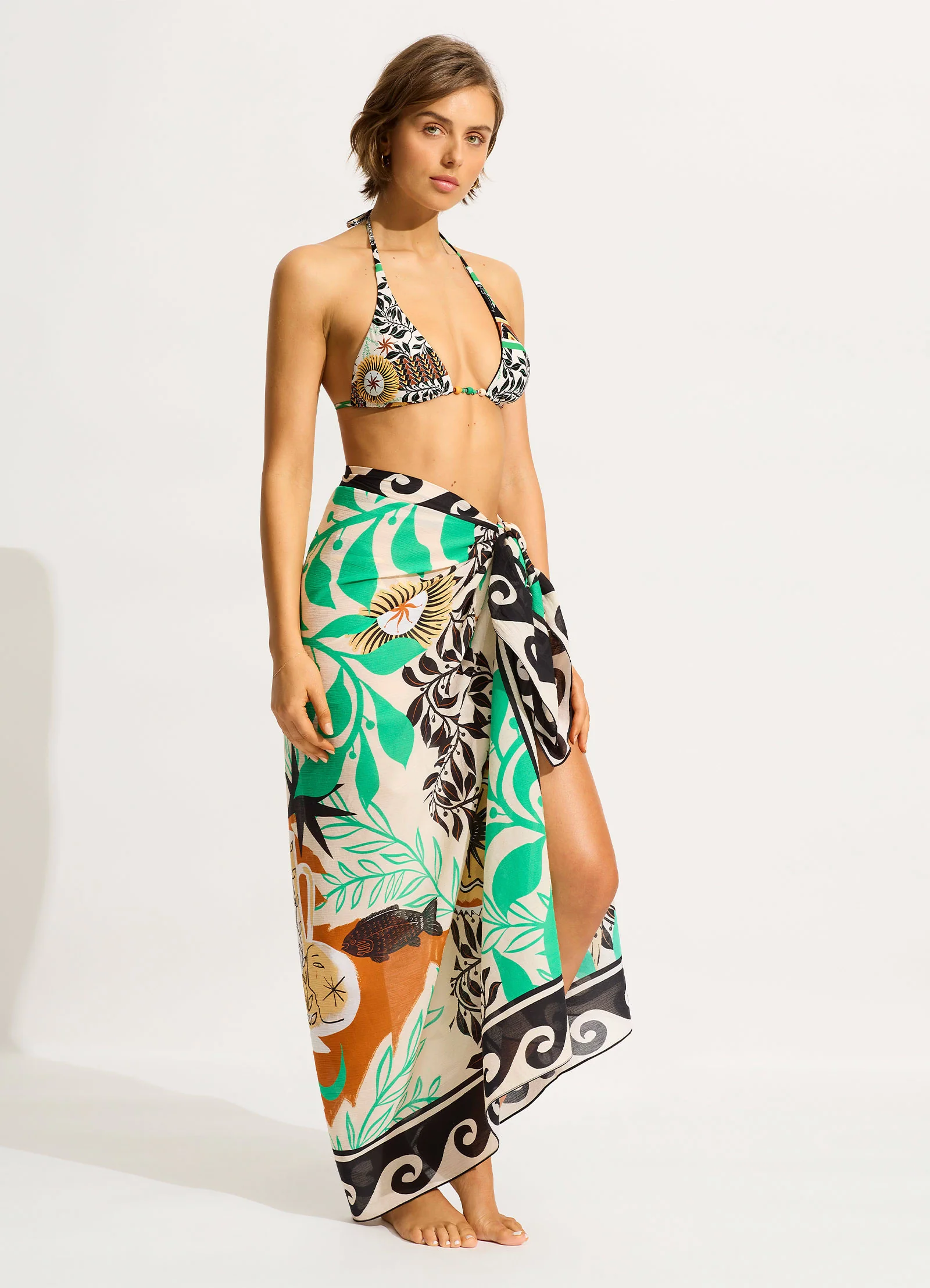 Atlantis Sarong - Ecru - Image 2