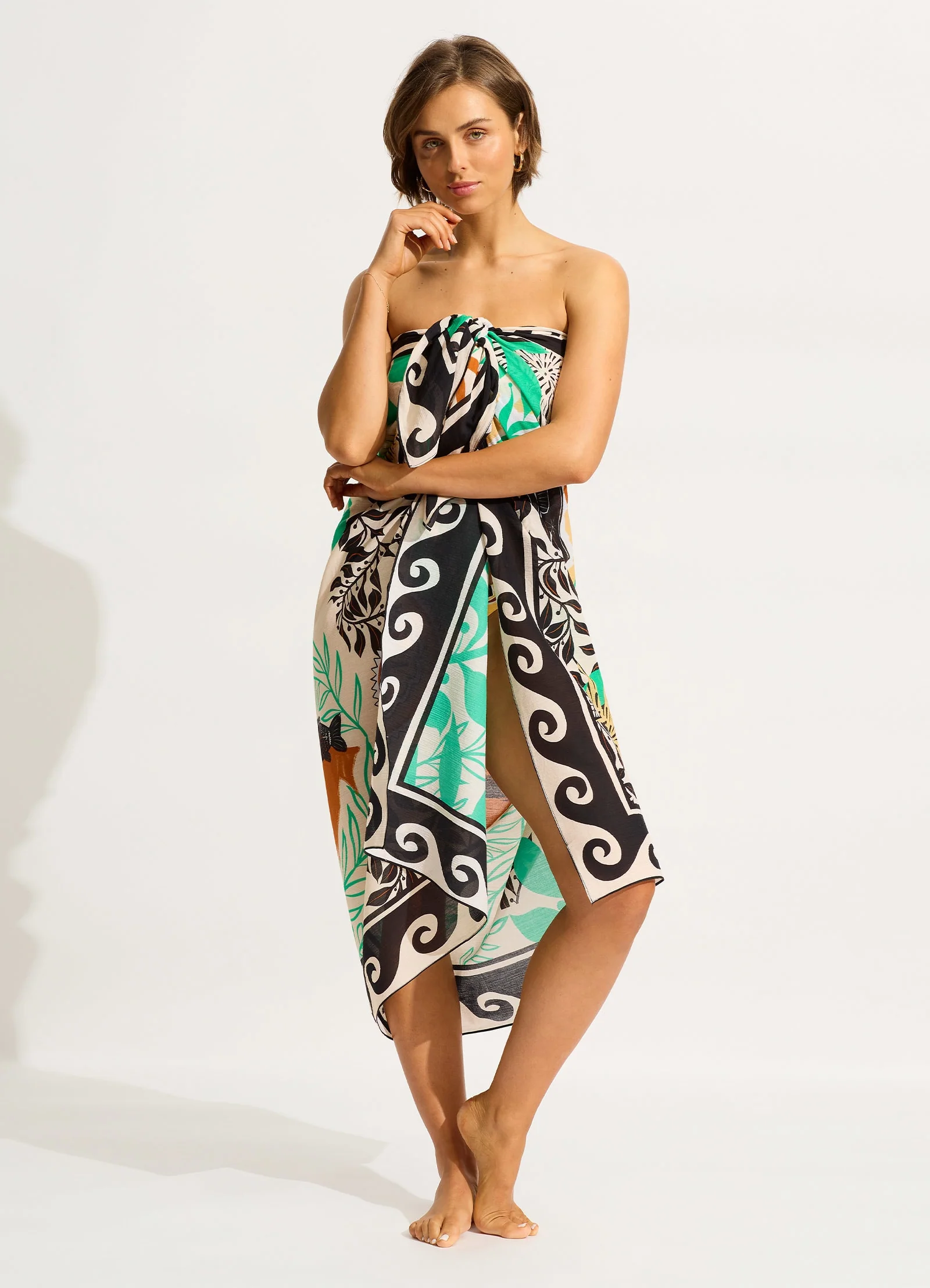 Atlantis Sarong - Ecru - Image 4