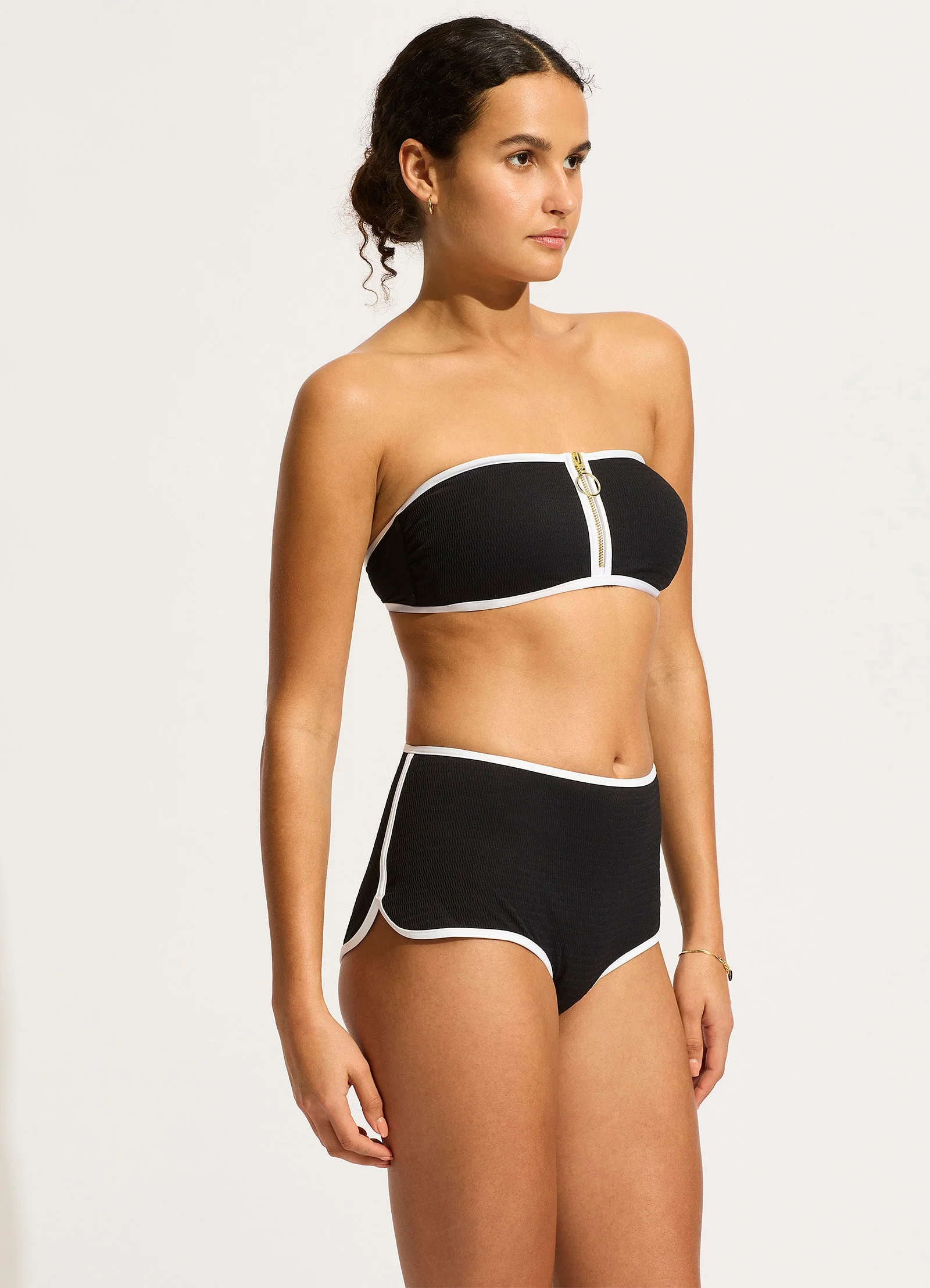 Beach Bound Boyleg Bikini Bottom - Black - Image 3