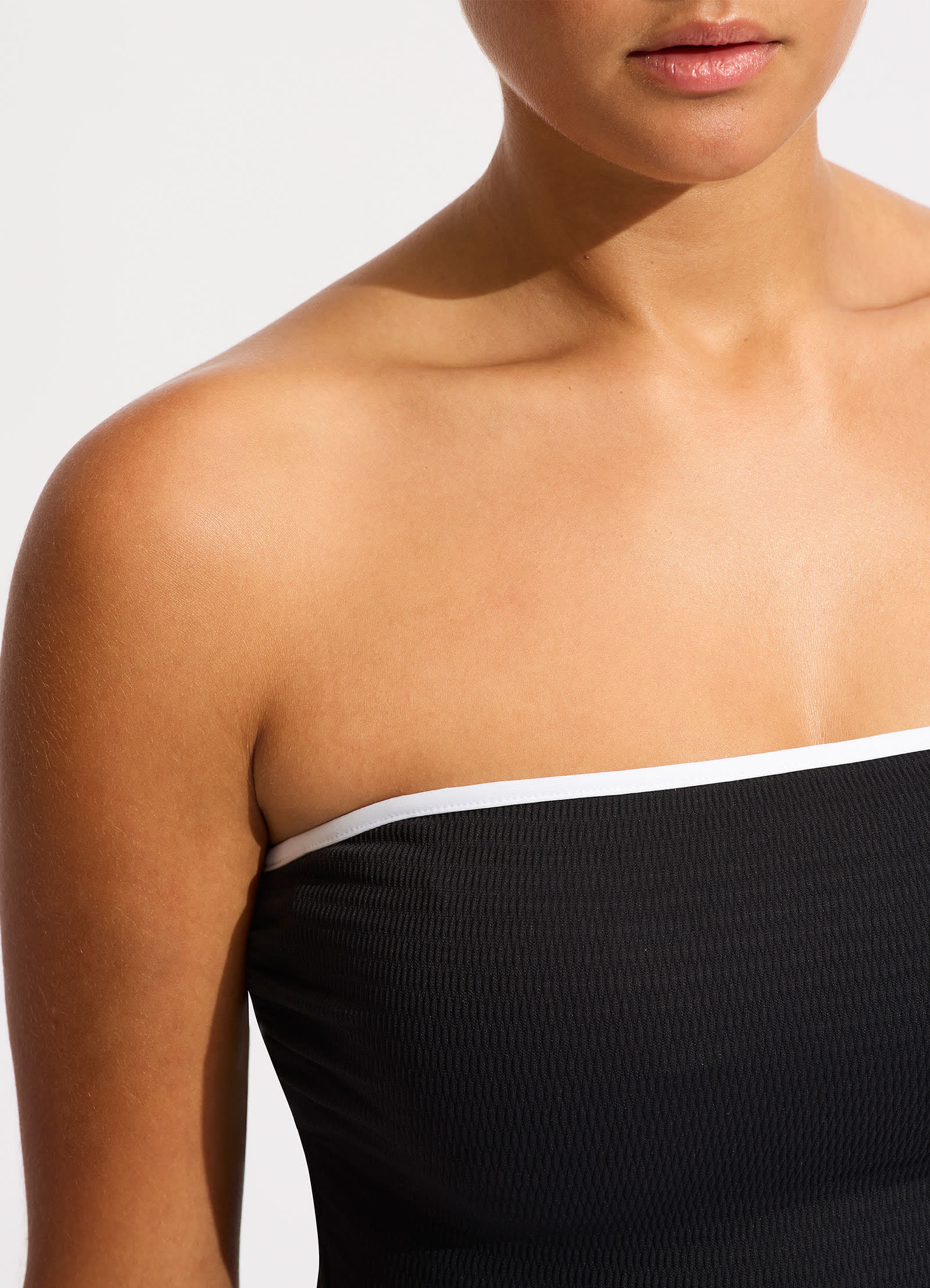 Beach Bound DD Bandeau One Piece - Black - Image 4