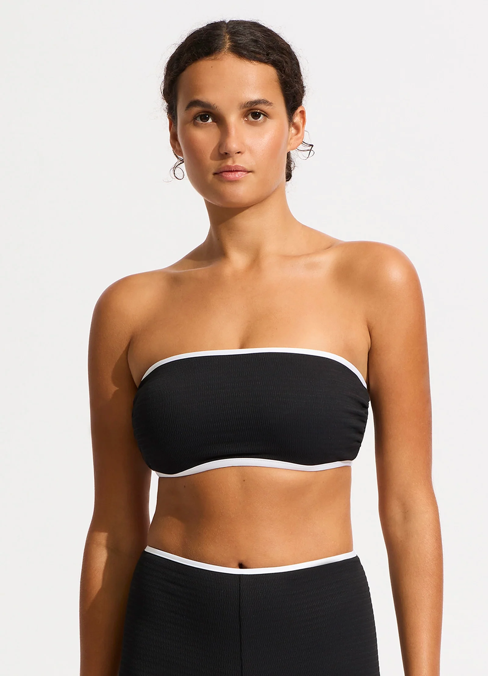 Beach Bound DD Tank Bikini Top - Black - Image 2