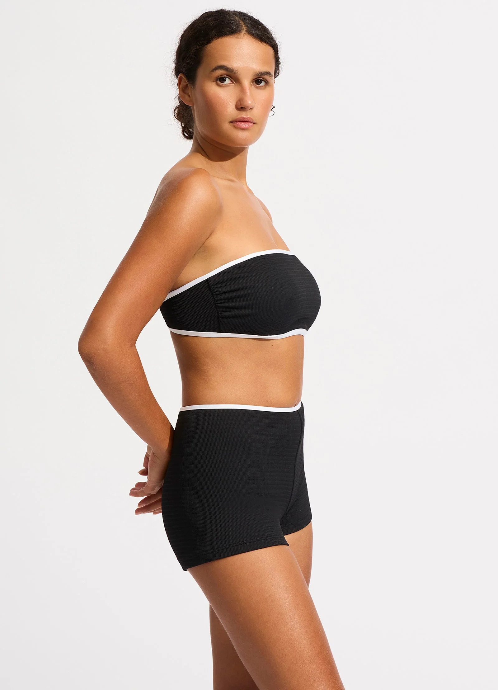 Beach Bound DD Tank Bikini Top - Black - Image 3