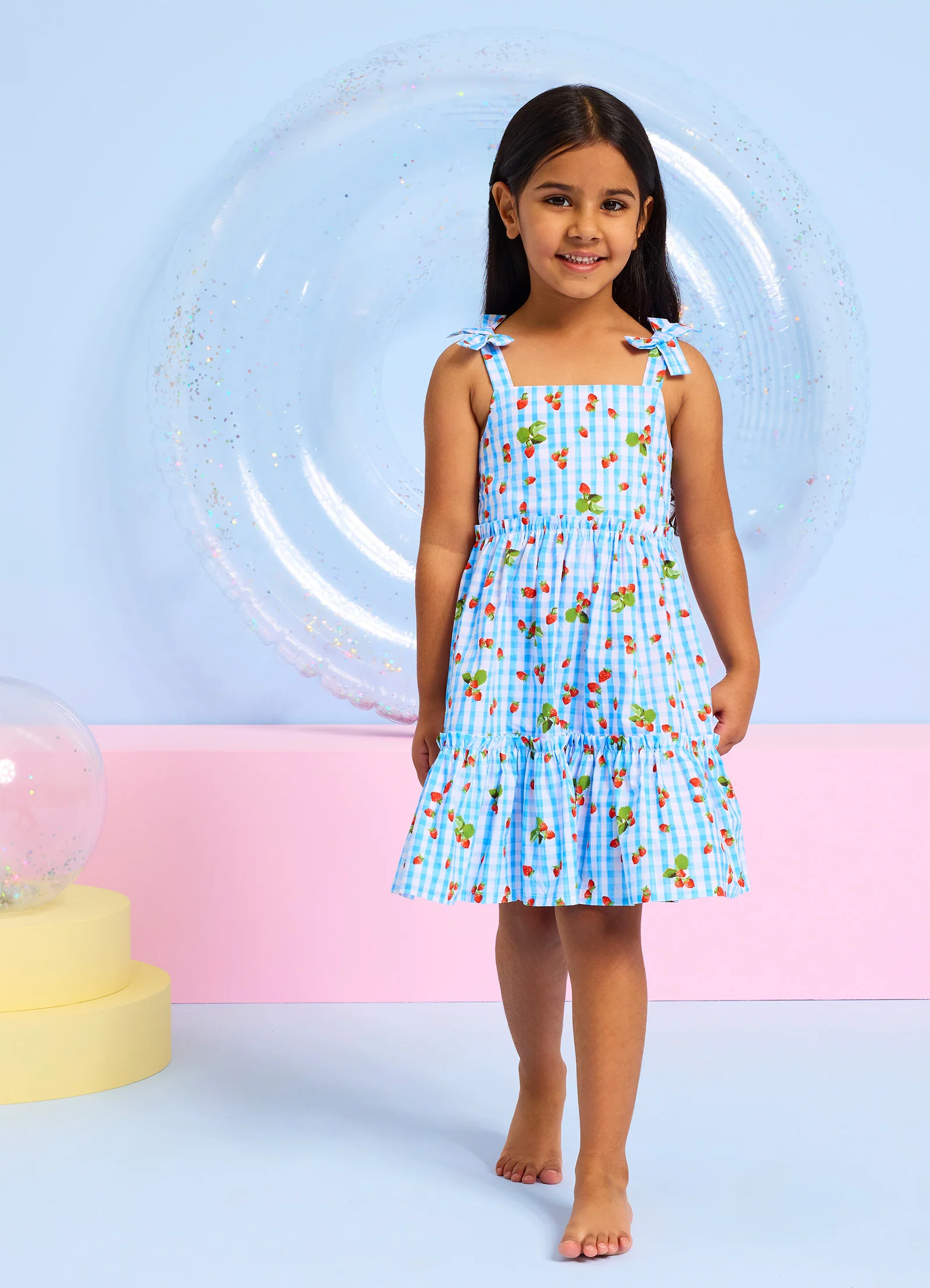Beach Picnic Tiered Dress - Image 2
