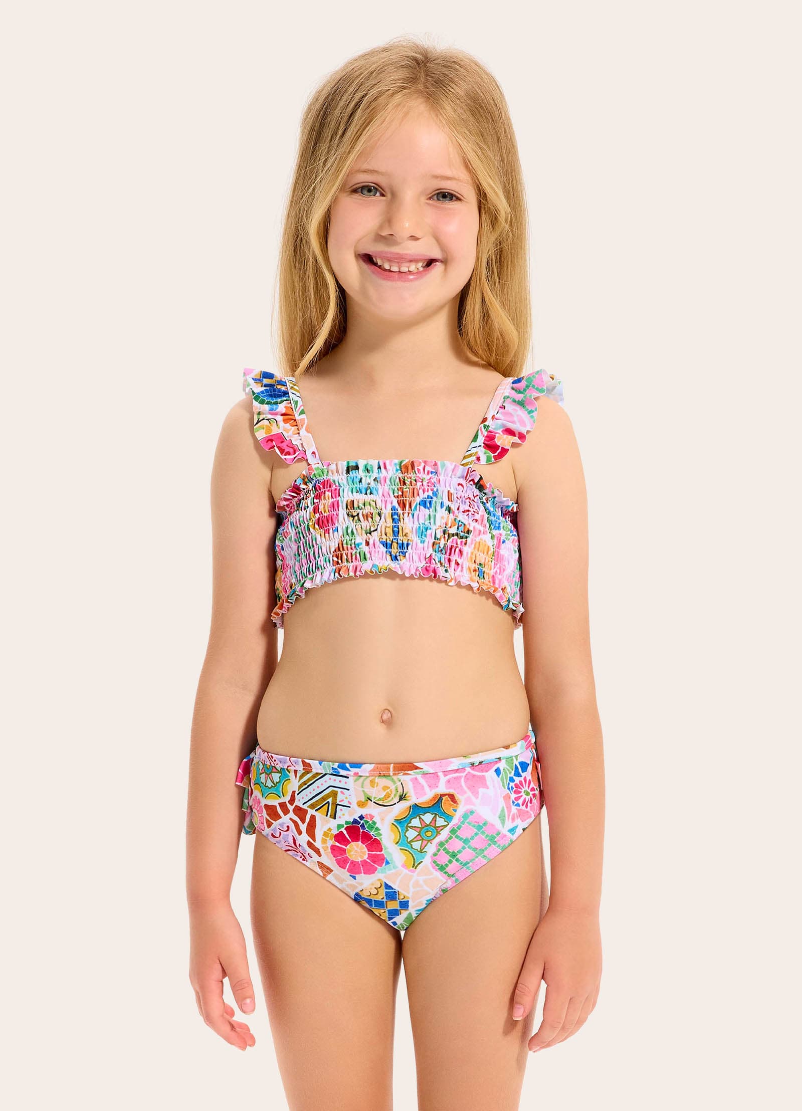 Beach Boheme Shirred Bikini Set - Image 2