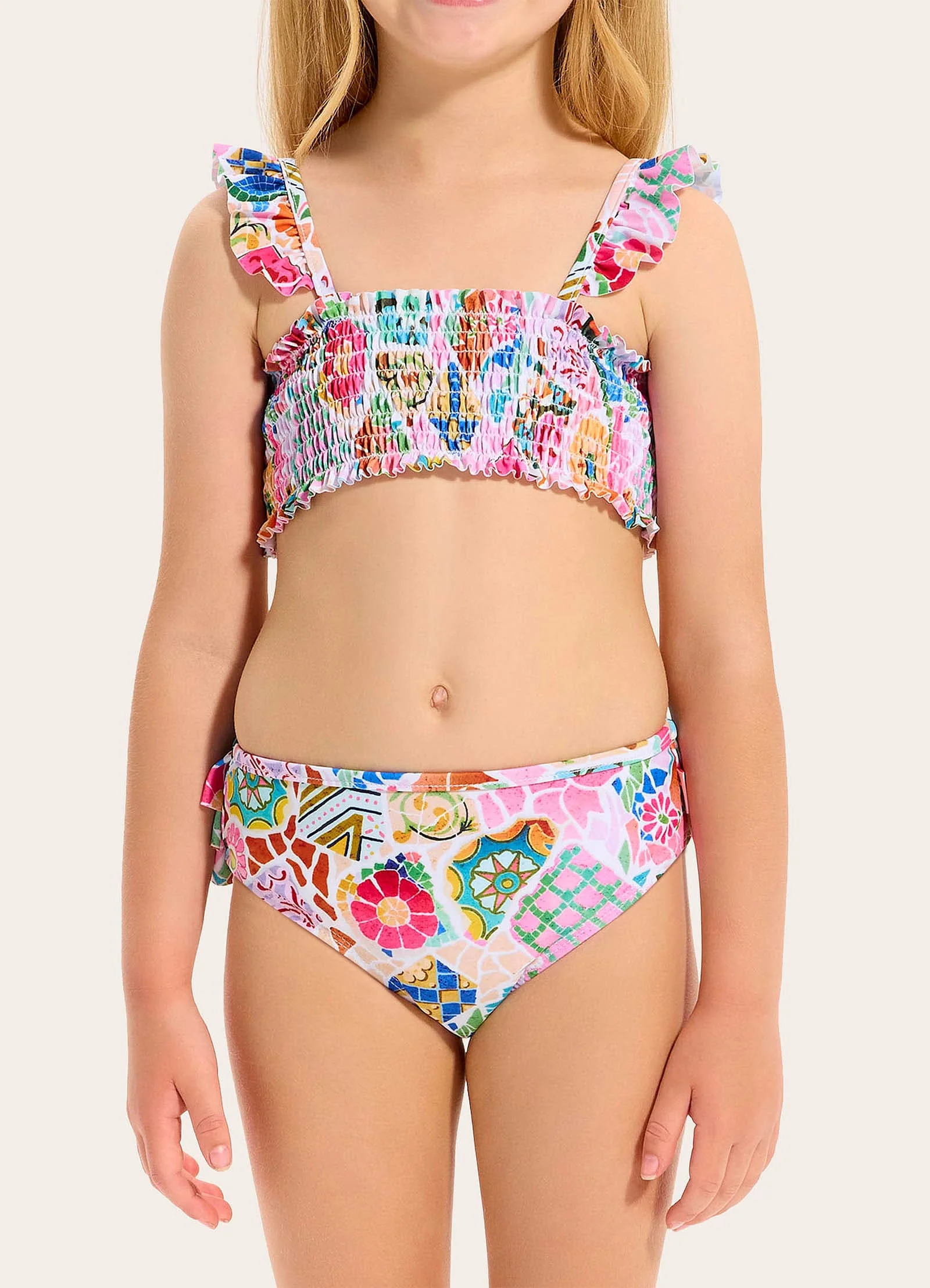 Beach Boheme Shirred Bikini Set - Image 3
