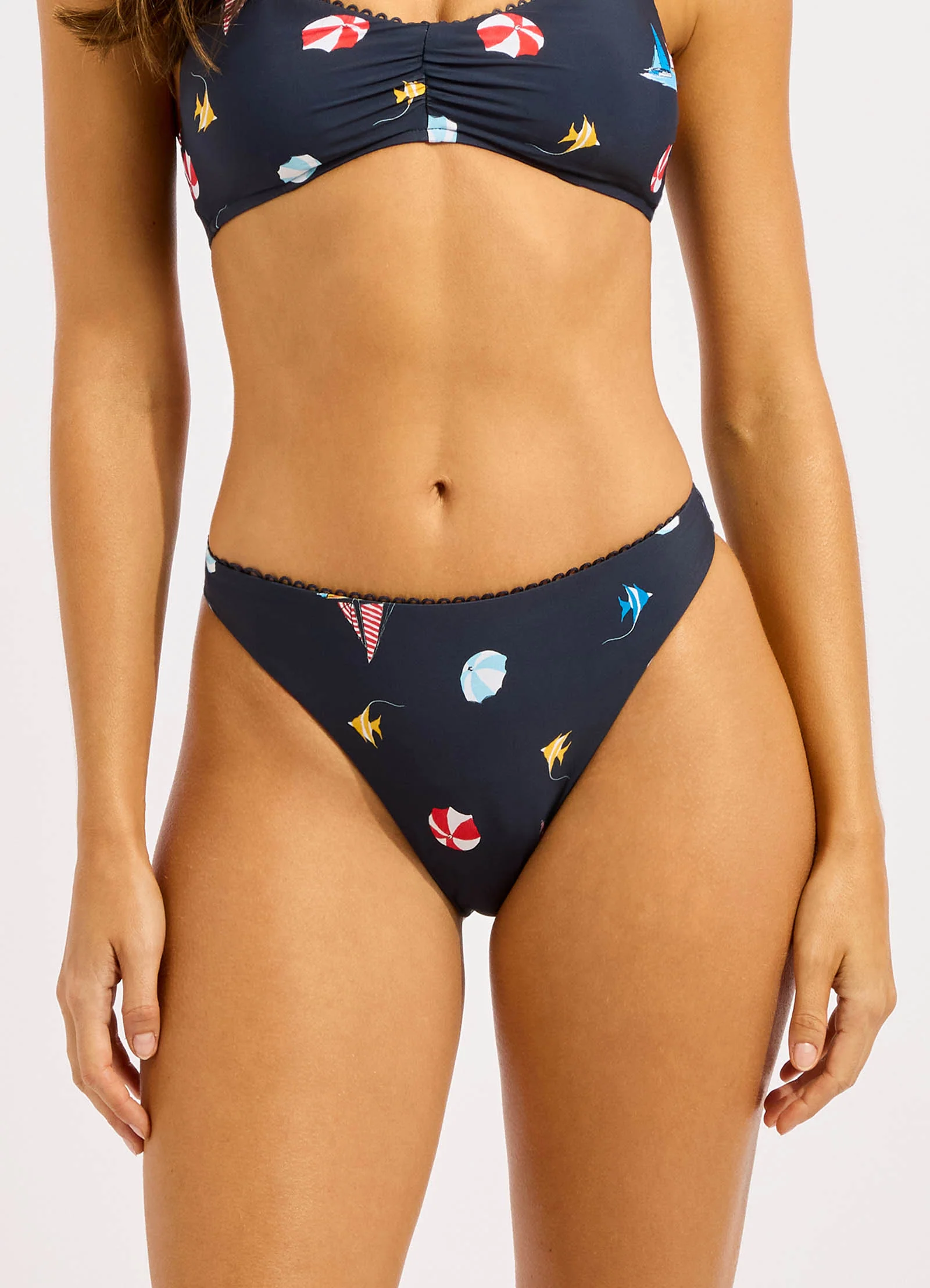 Beachclub High Leg Bikini Bottom - Image 2