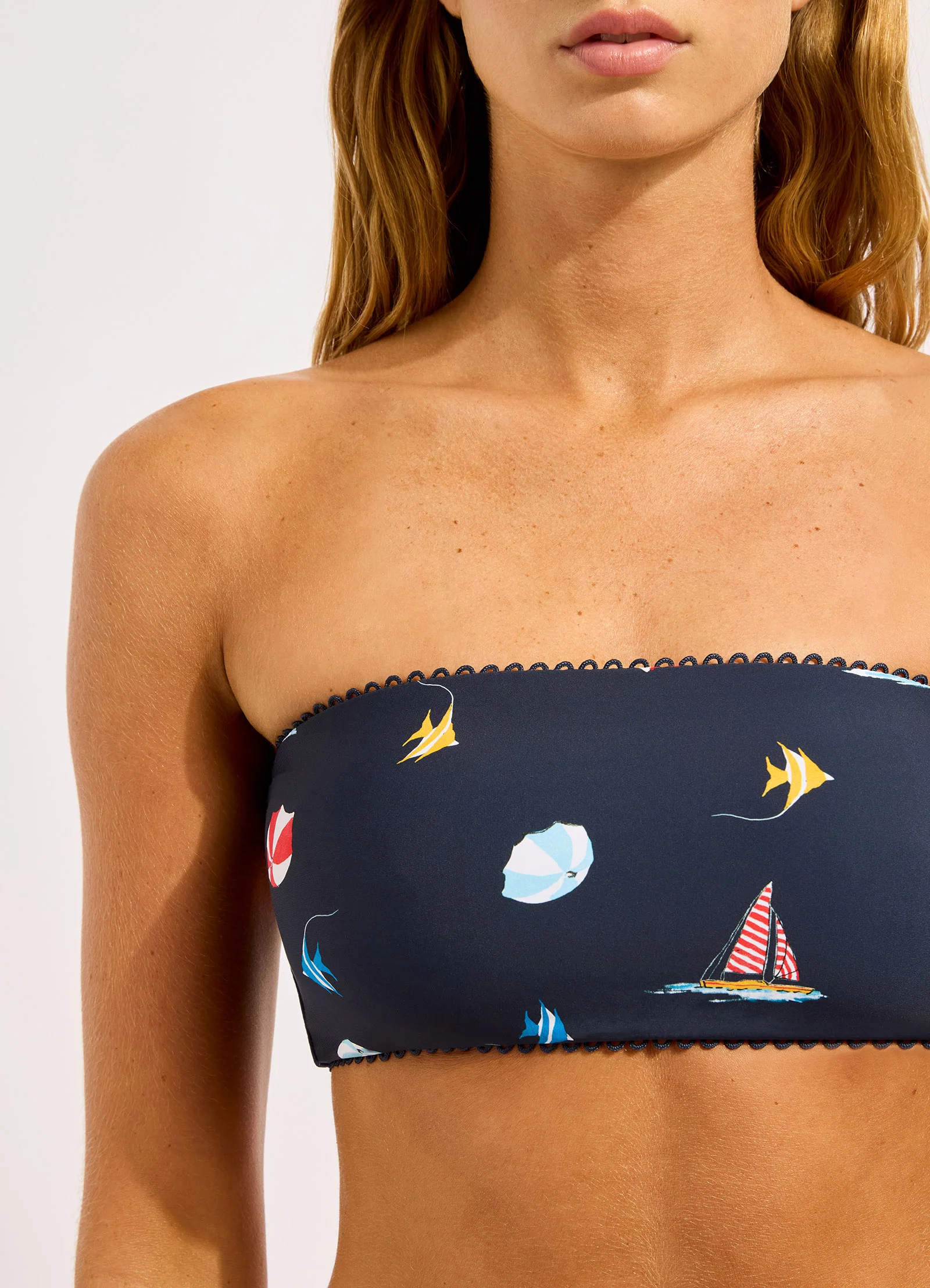 Beachclub Bandeau Top Bikini Top - Image 5