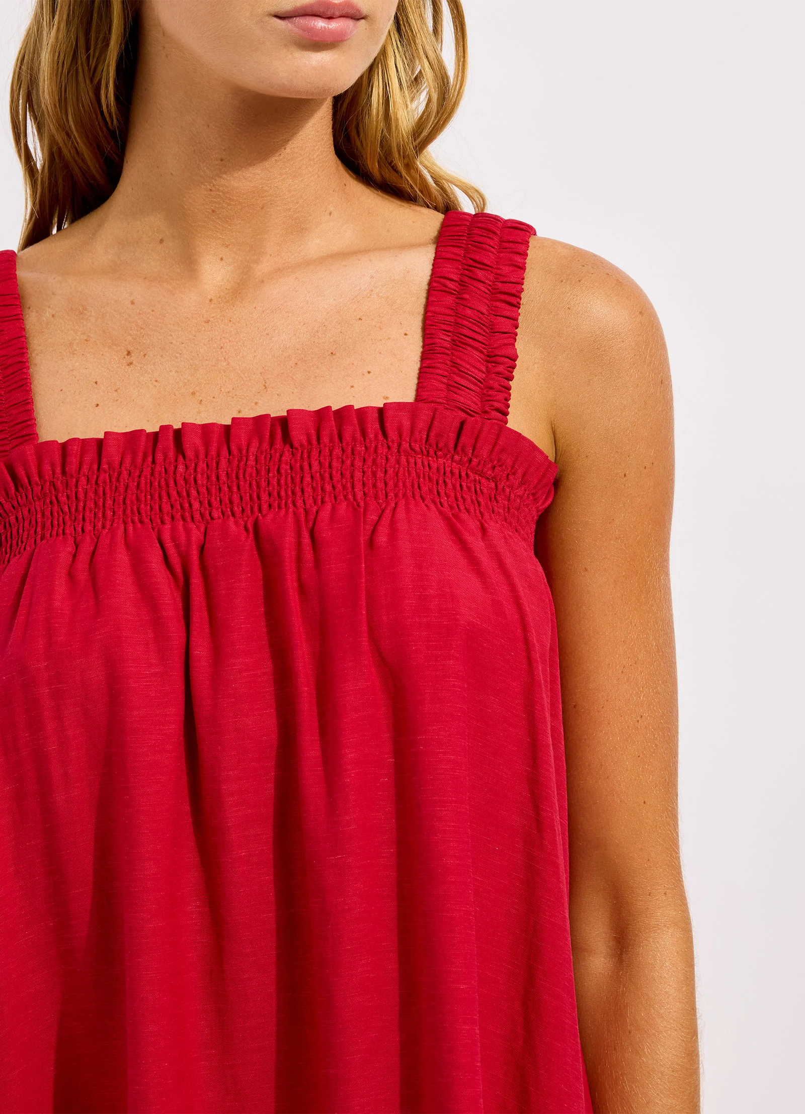 Beachedit Gathered Band Mini Dress - Image 4