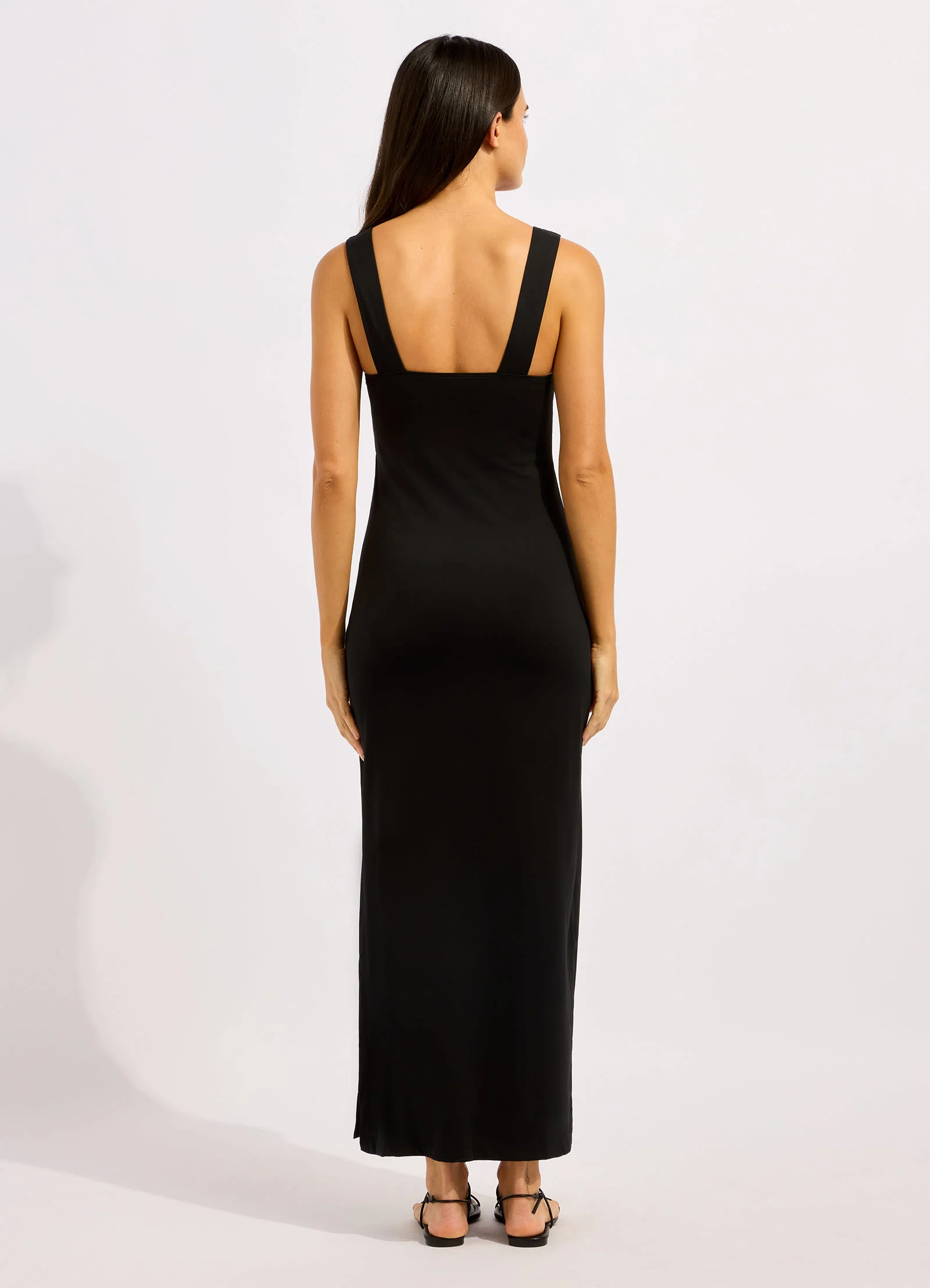 Beachedit Multi Fit Plunge Jersey Maxi Dress - Image 3
