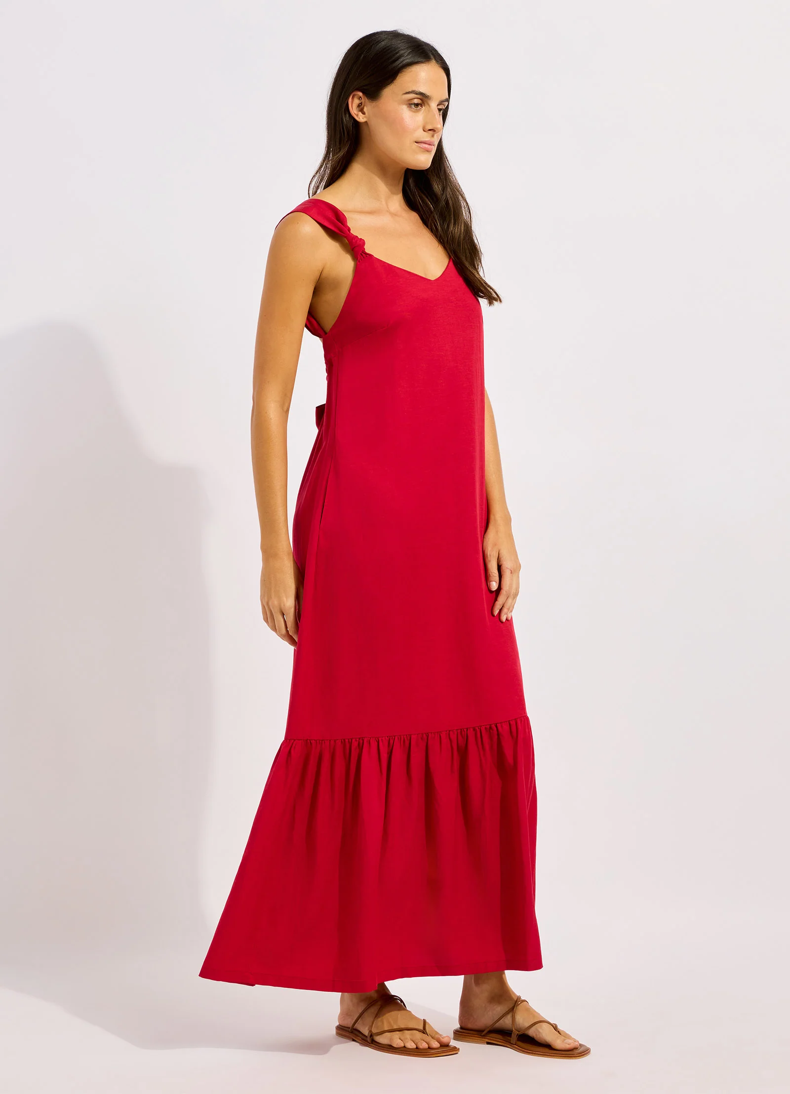 Beachedit Tie Back Maxi Dress - Image 2