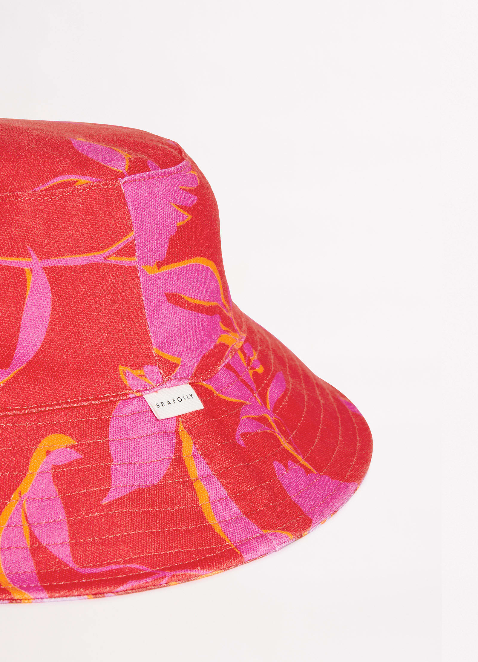 Birds Of Paradise Bucket Hat - Chilli Red - Image 4