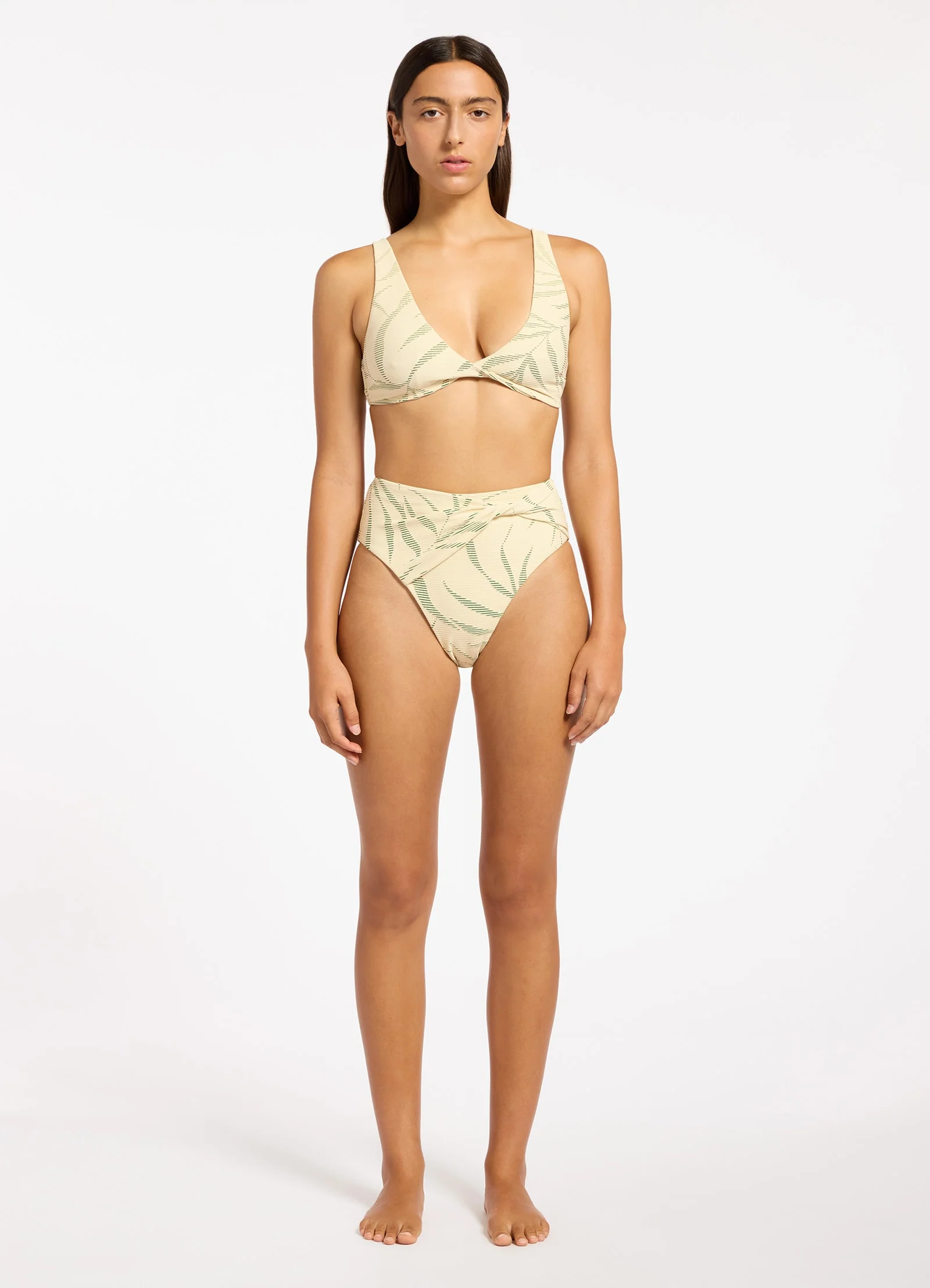 Botanic Lines Triangle Bikini Top - Image 5