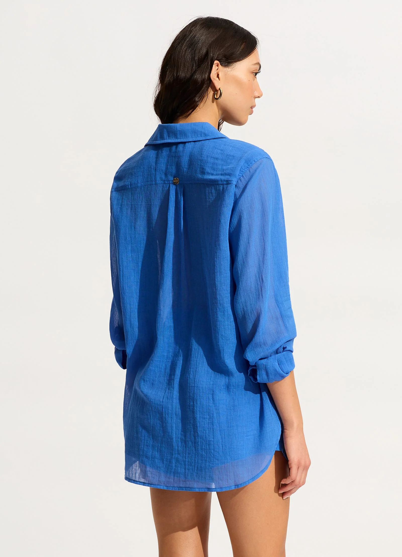 Breeze Beach Shirt - Azure - Image 4