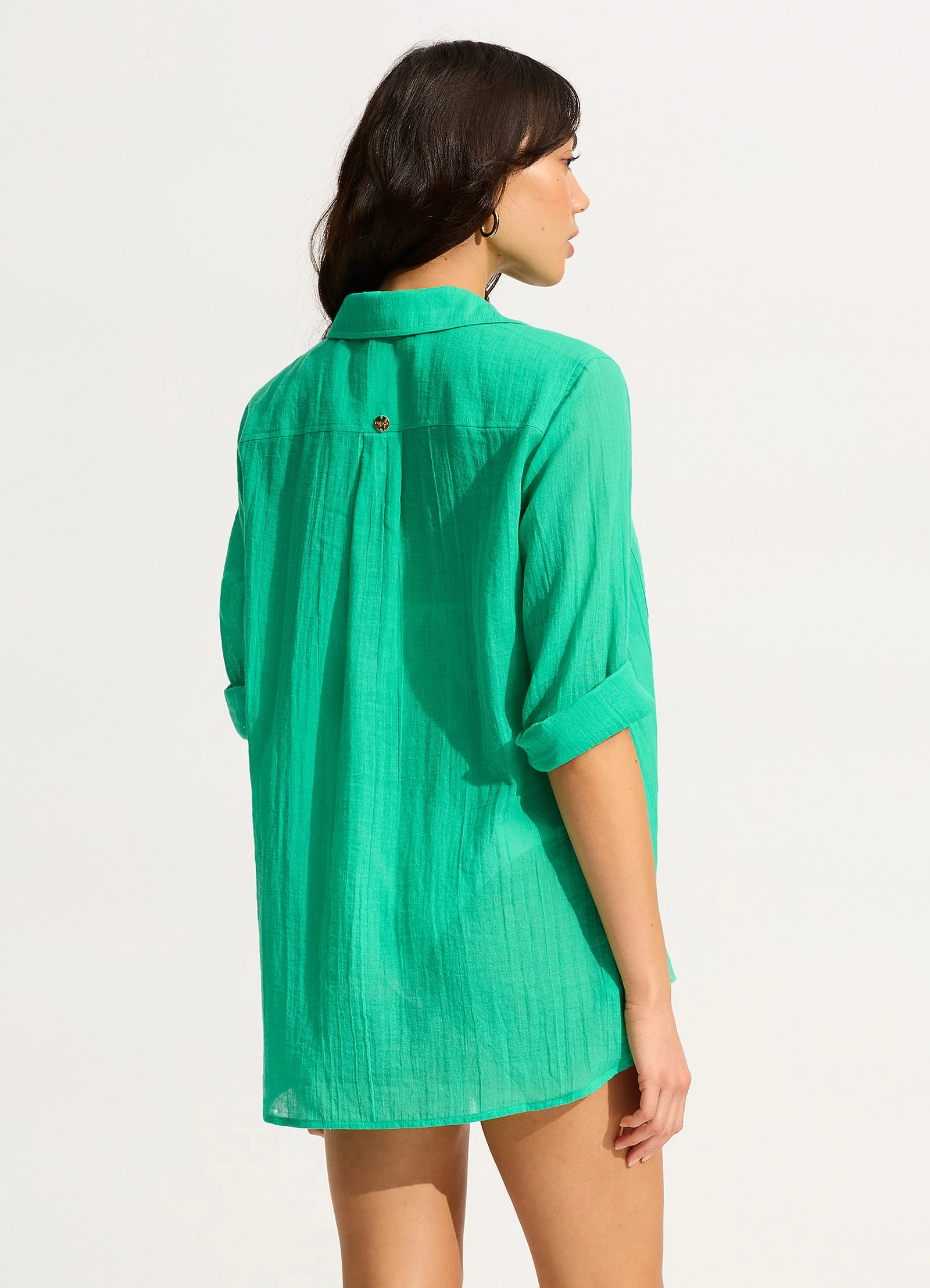 Breeze Beach Shirt - Jade - Image 3