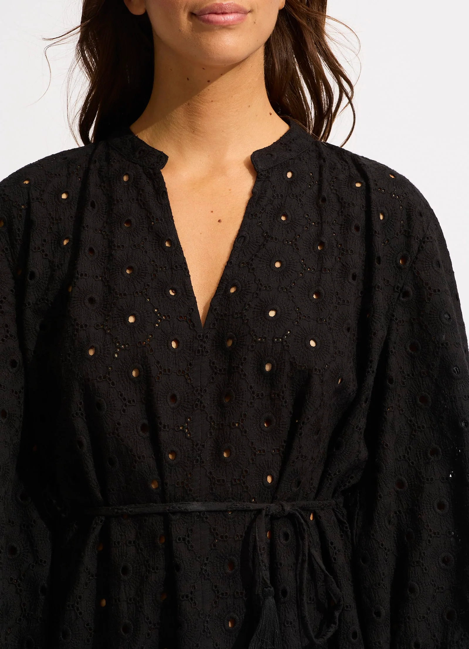 Broderie Cover Up - Black - Image 4