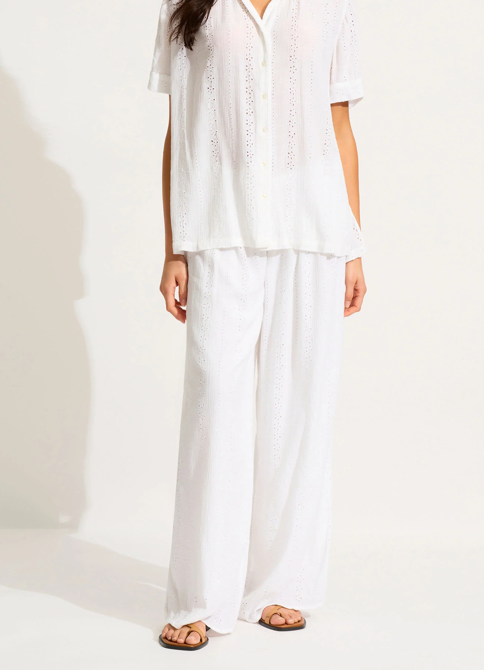 Broderie Pant - White - Image 2