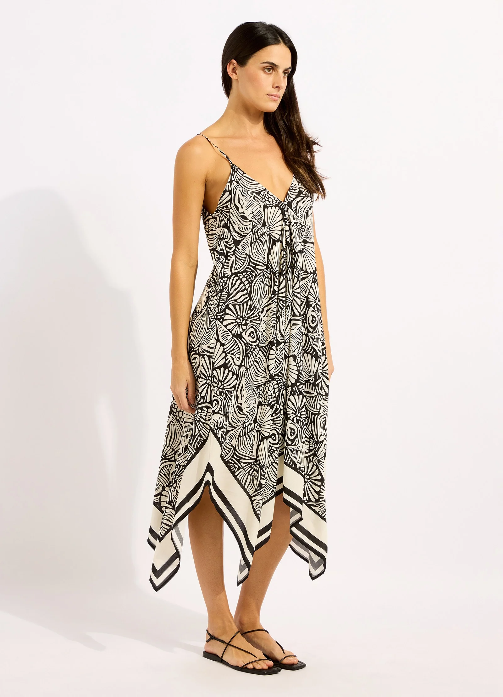 C Shells Scarf Midi Dress - Image 2