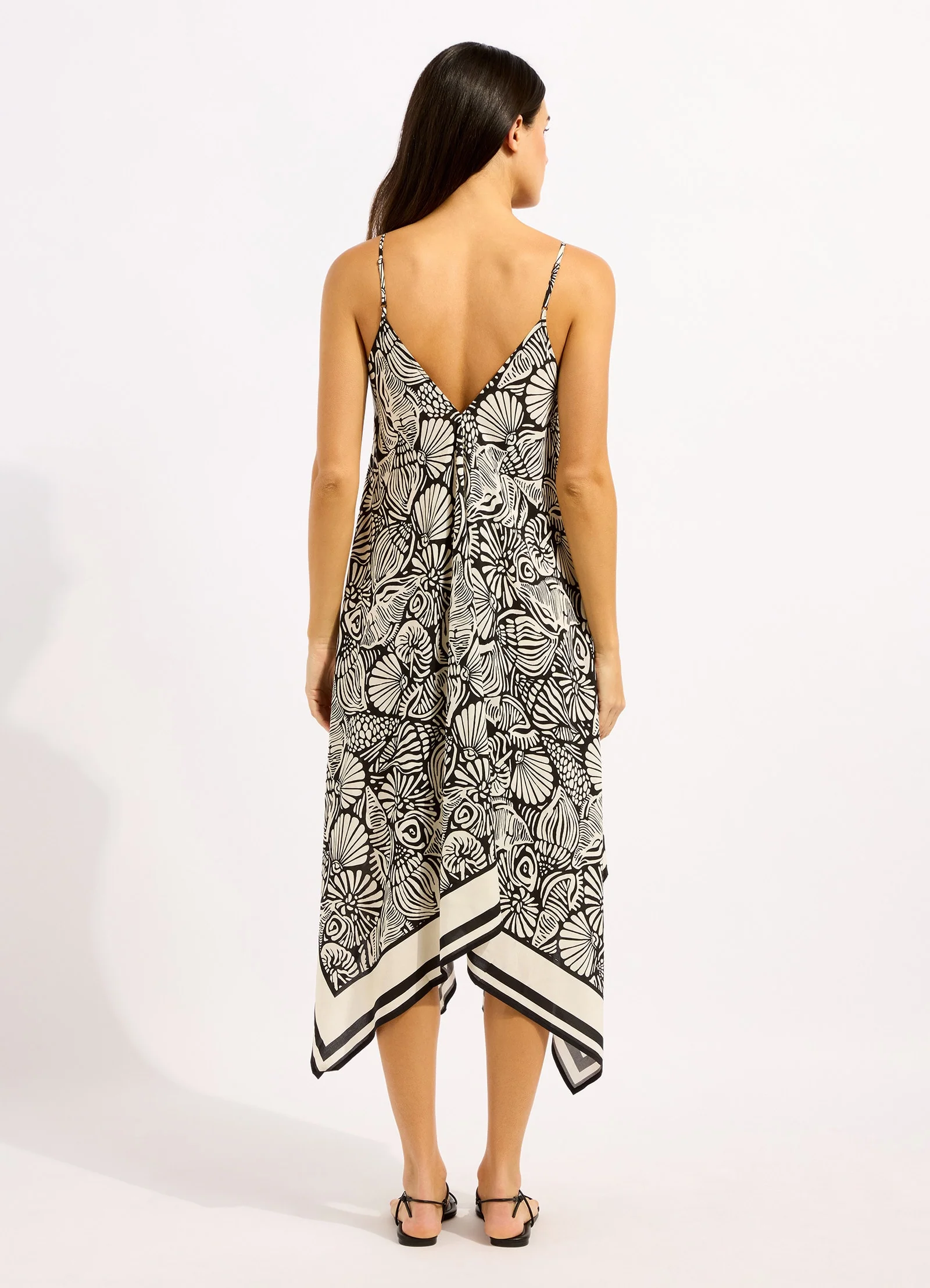 C Shells Scarf Midi Dress - Image 3