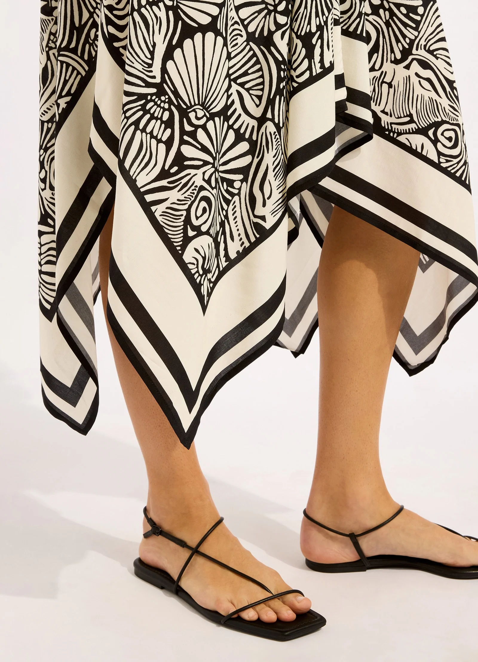 C Shells Scarf Midi Dress - Image 4