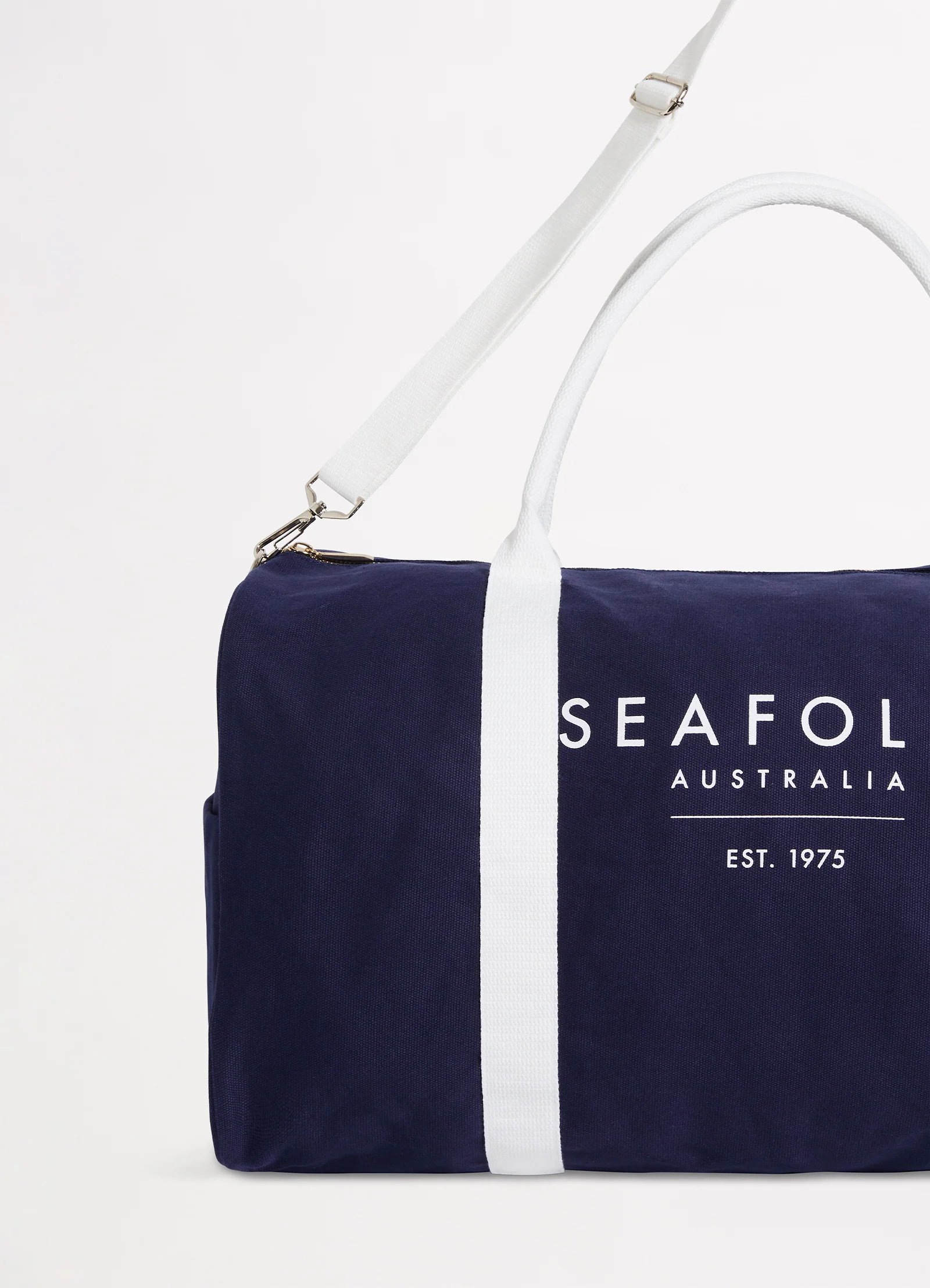 Canvas Duffle Bag - True Navy - Image 3