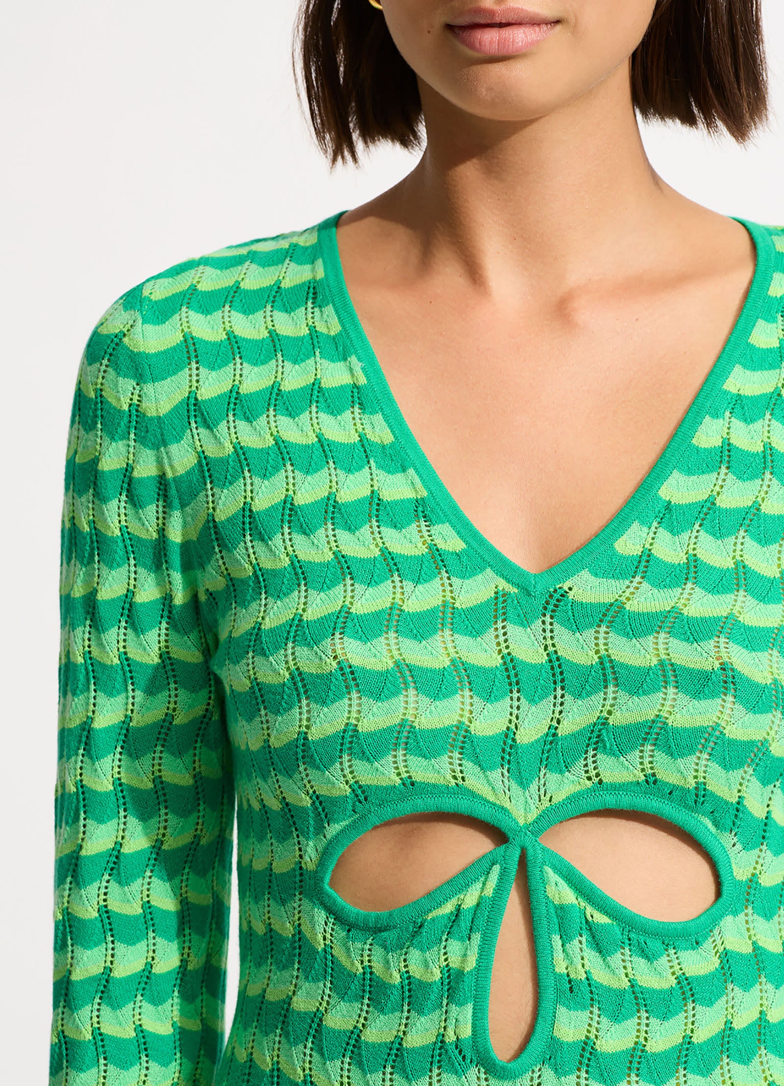 Carnaby Knit Cover Up - Jade - Image 4