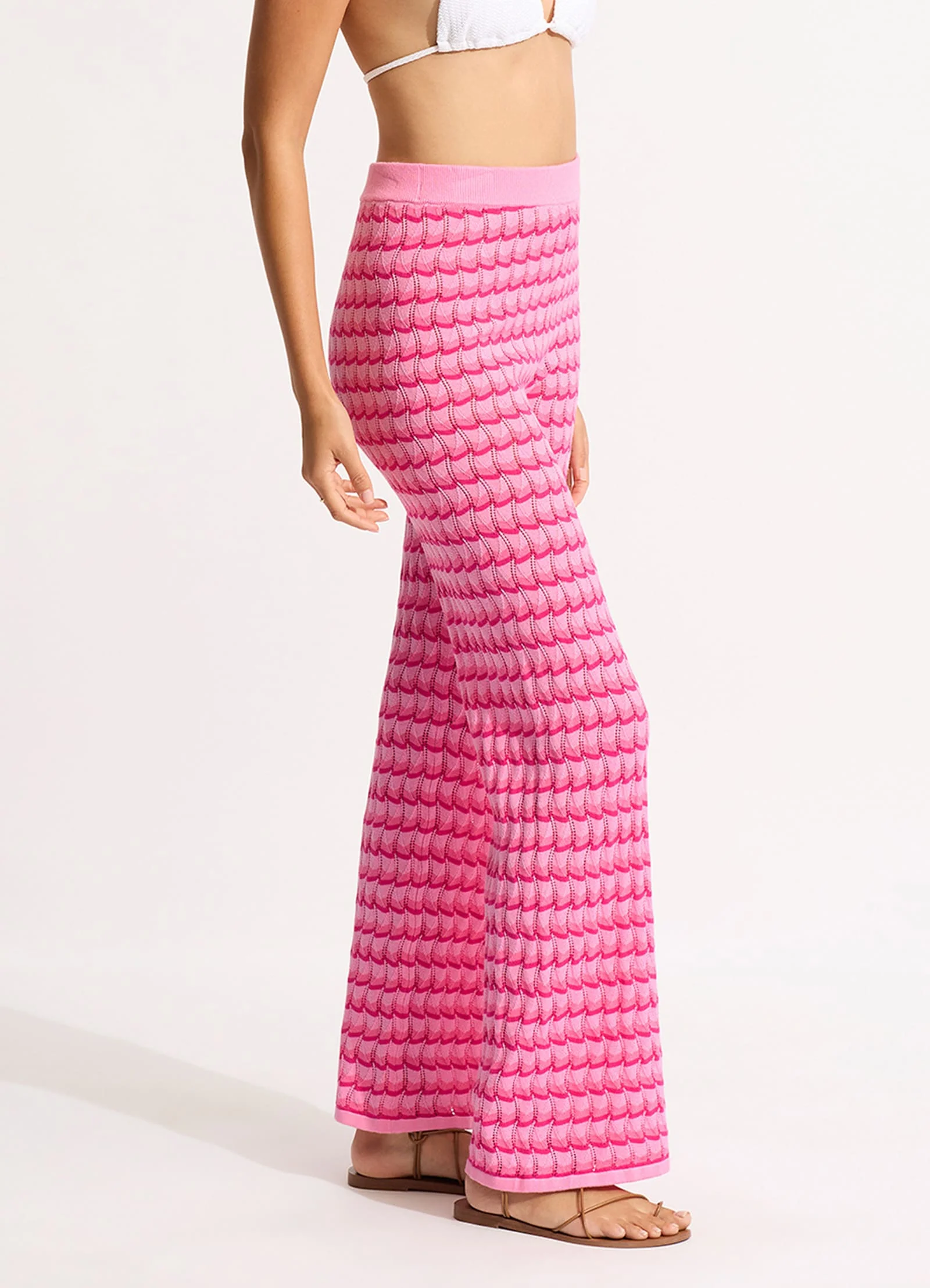 Carnaby Knit Pant - Fuchsia Rose - Image 3