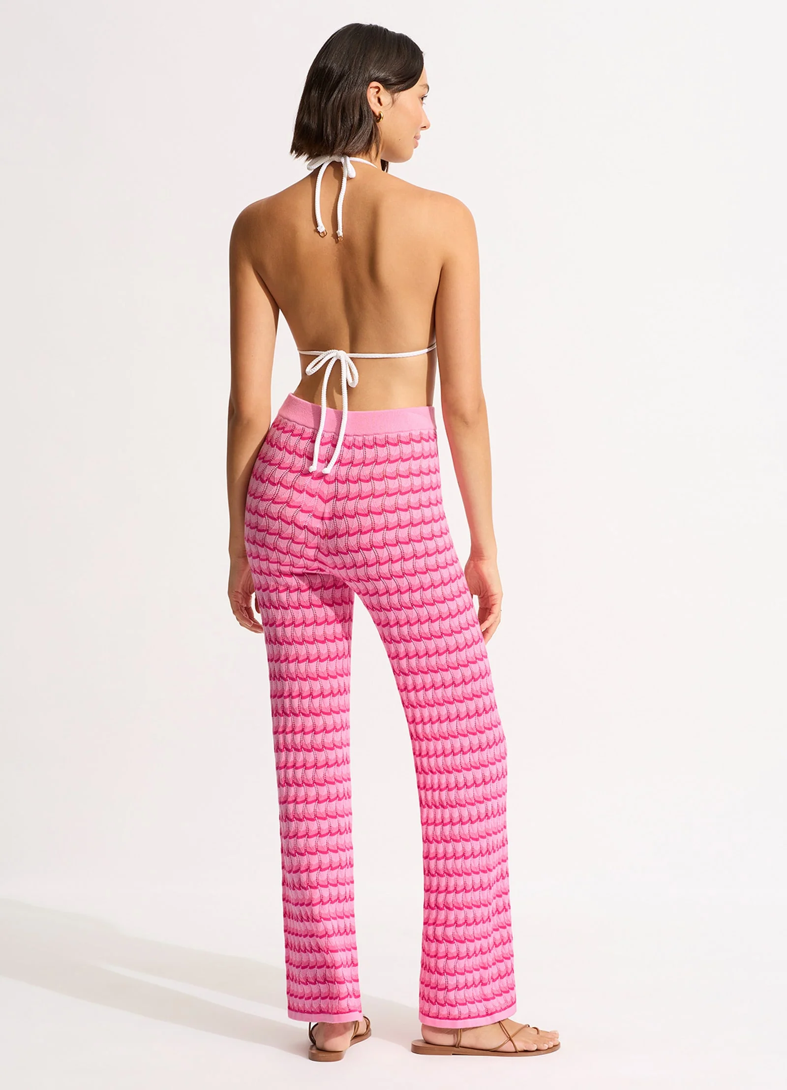 Carnaby Knit Pant - Fuchsia Rose - Image 4