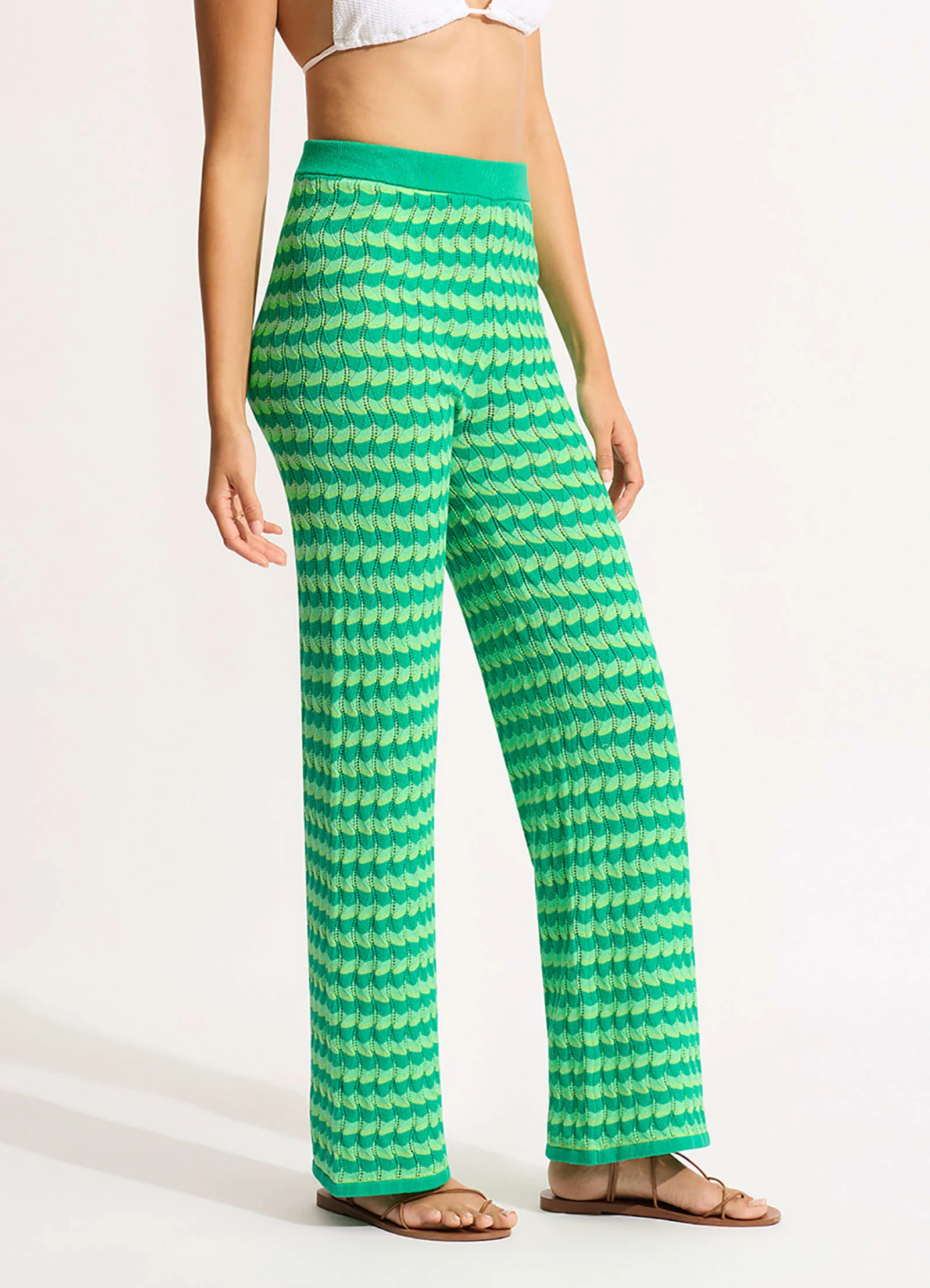 Carnaby Knit Pant - Jade - Image 3