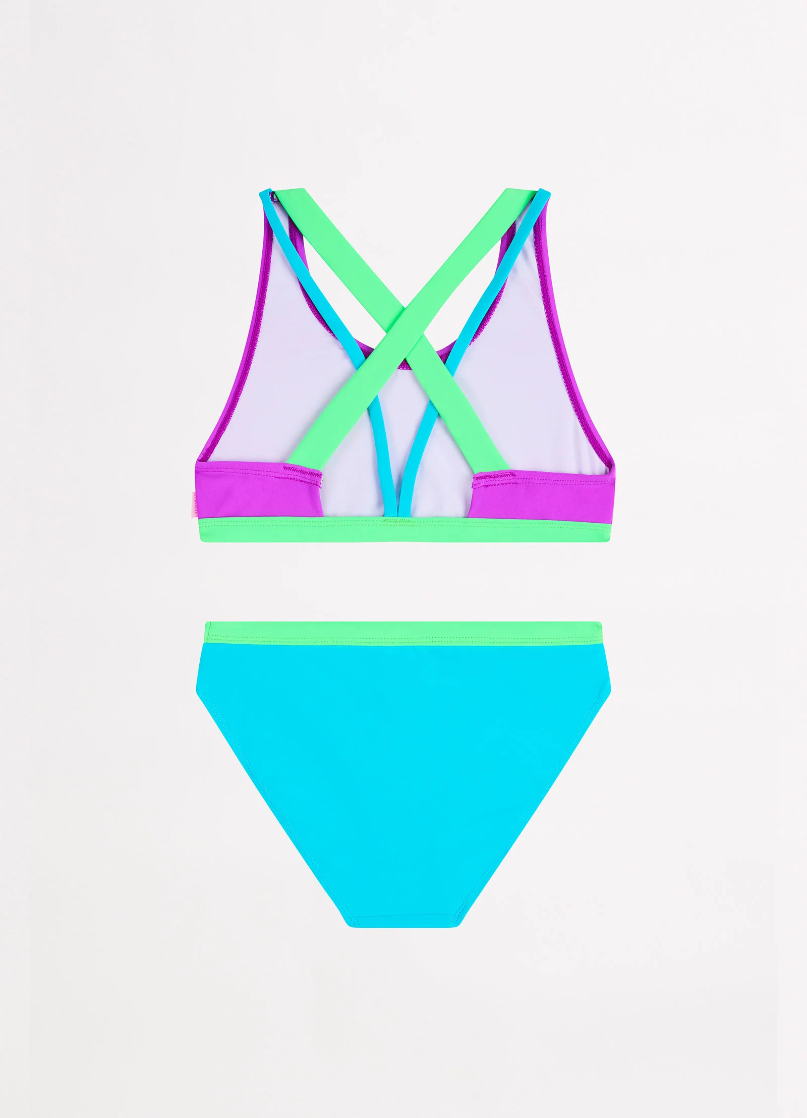 Carnivale Girls Colour Blocked Bikini - Col Block - Image 4
