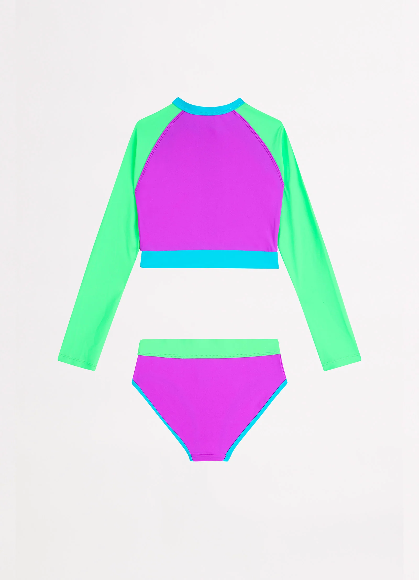 Carnivale Girls Colour Blocked Surfsuit - Col Block - Image 3