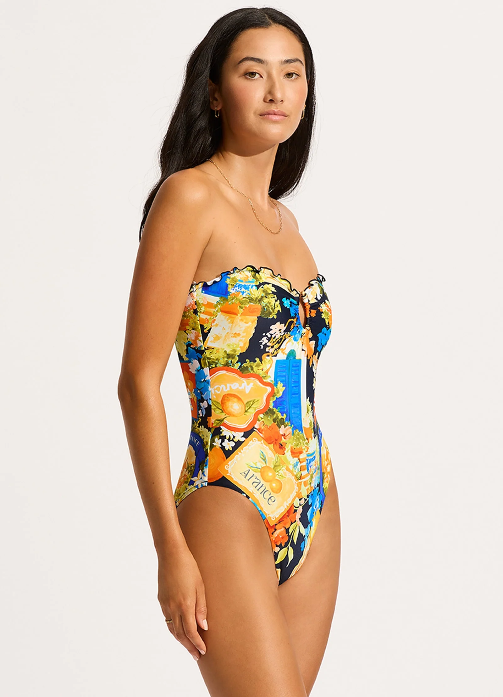 Ciao Bella Bandeau One Piece - True Navy - Image 2