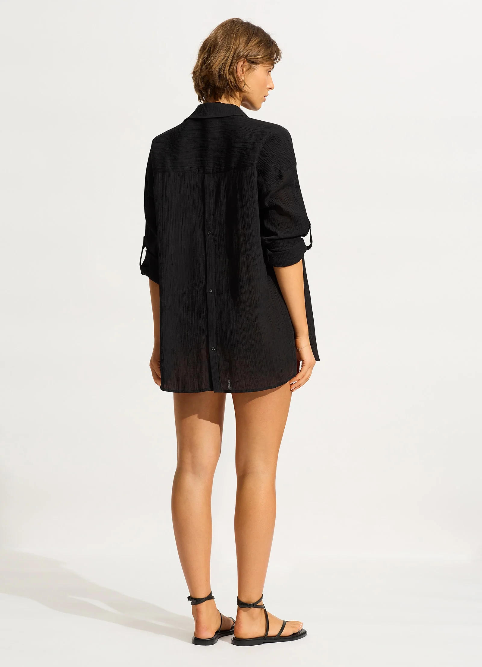 Classic Beach Shirt - Black - Image 5