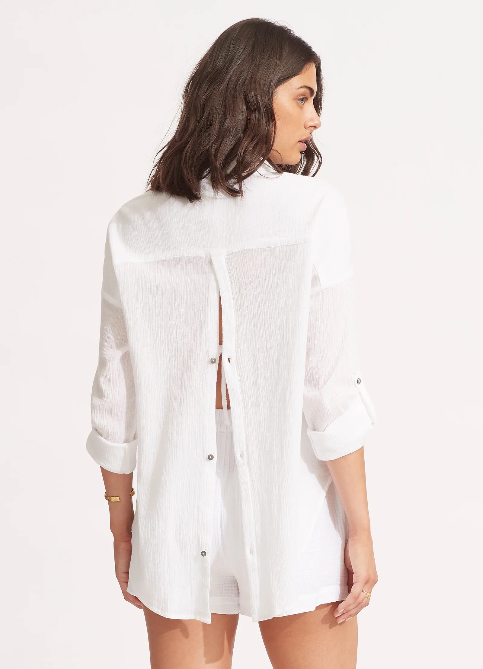 Classic Beach Shirt - White - Image 5