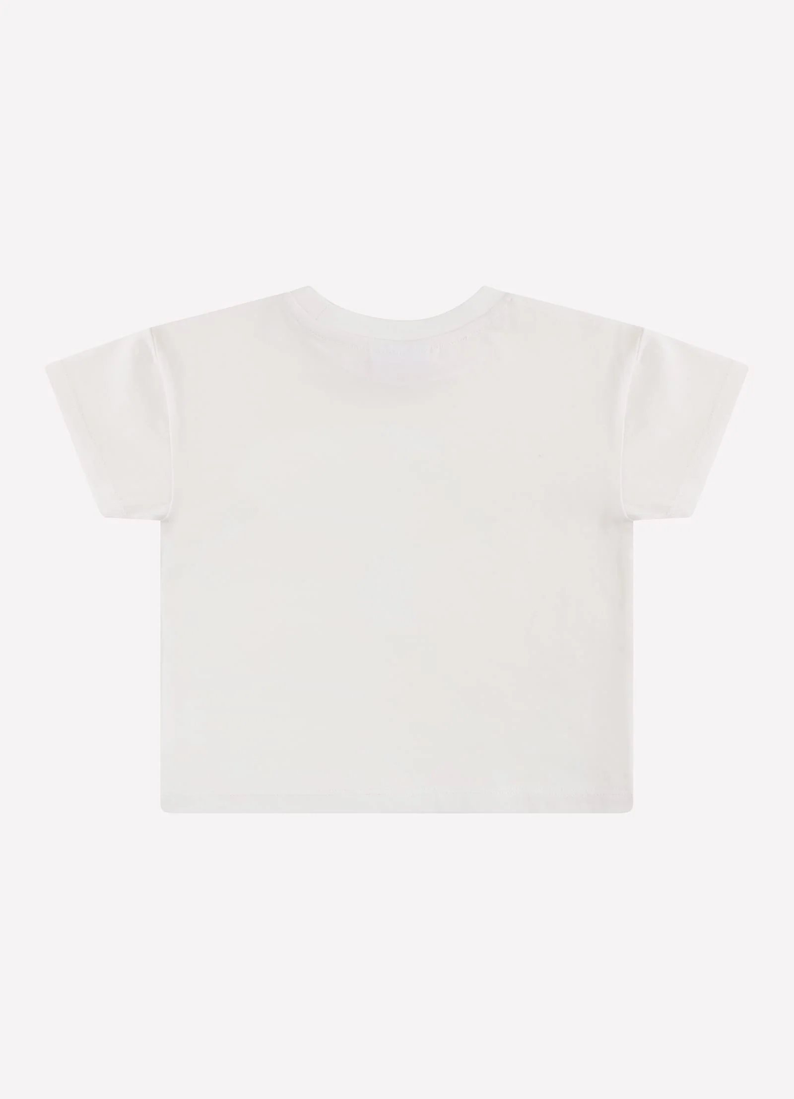 Cloud Dancer Cotton Embossed Crop Tee - Cloud Dancer - Image 3