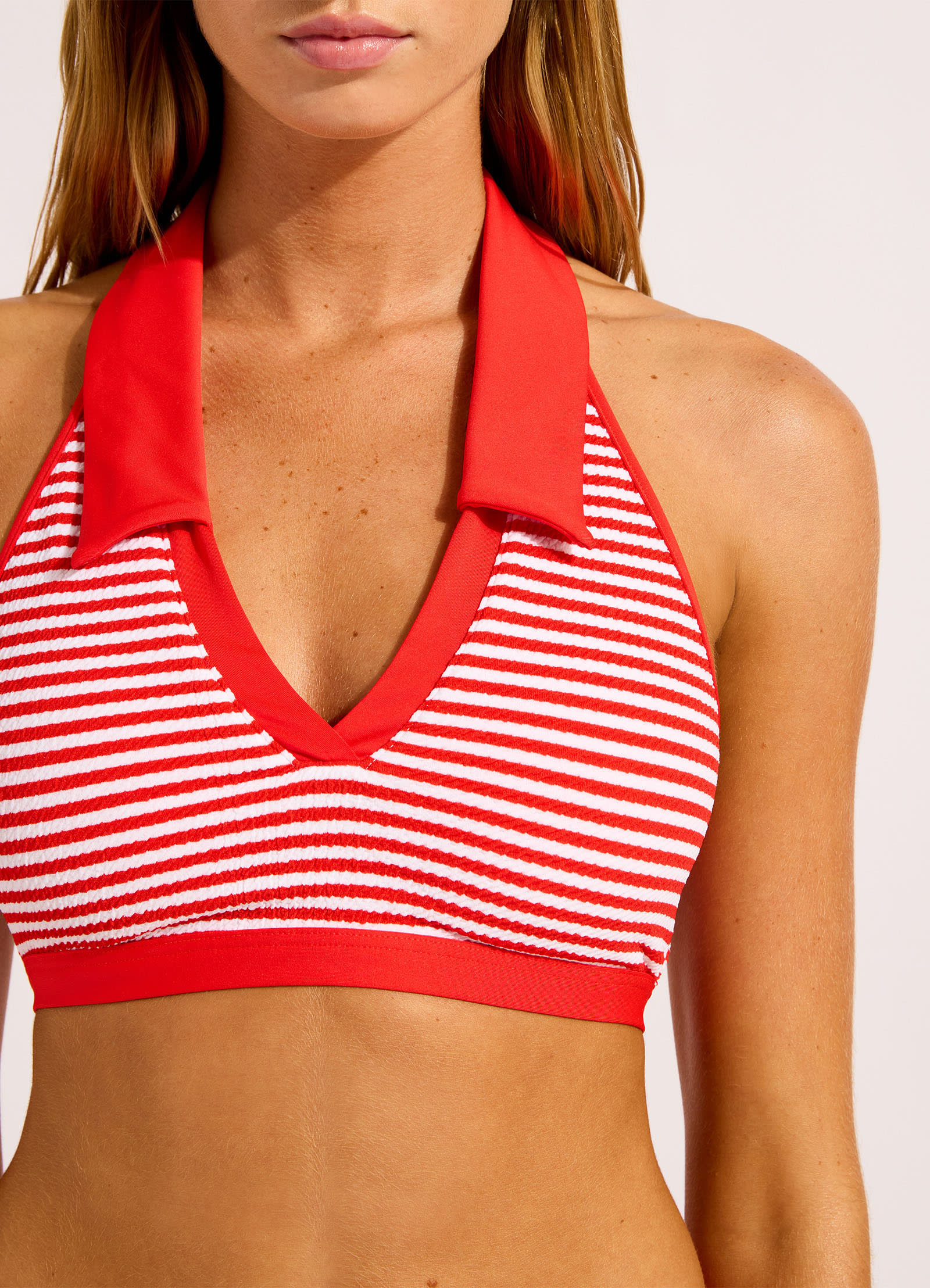 Clubhouse Halter Top With Collar Bikini Top - Image 5
