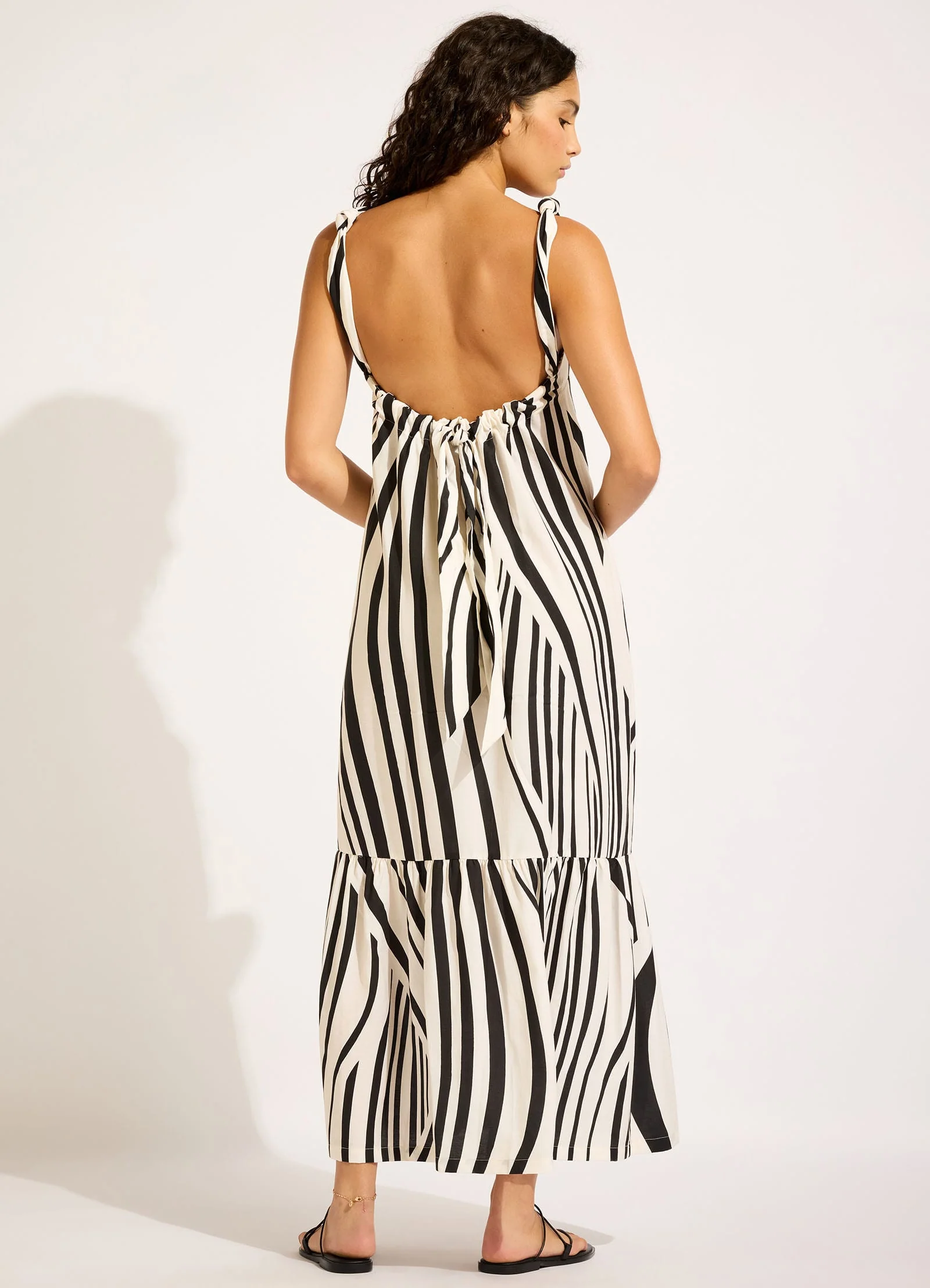 Coastline Tie Back Maxi Dress - Image 3