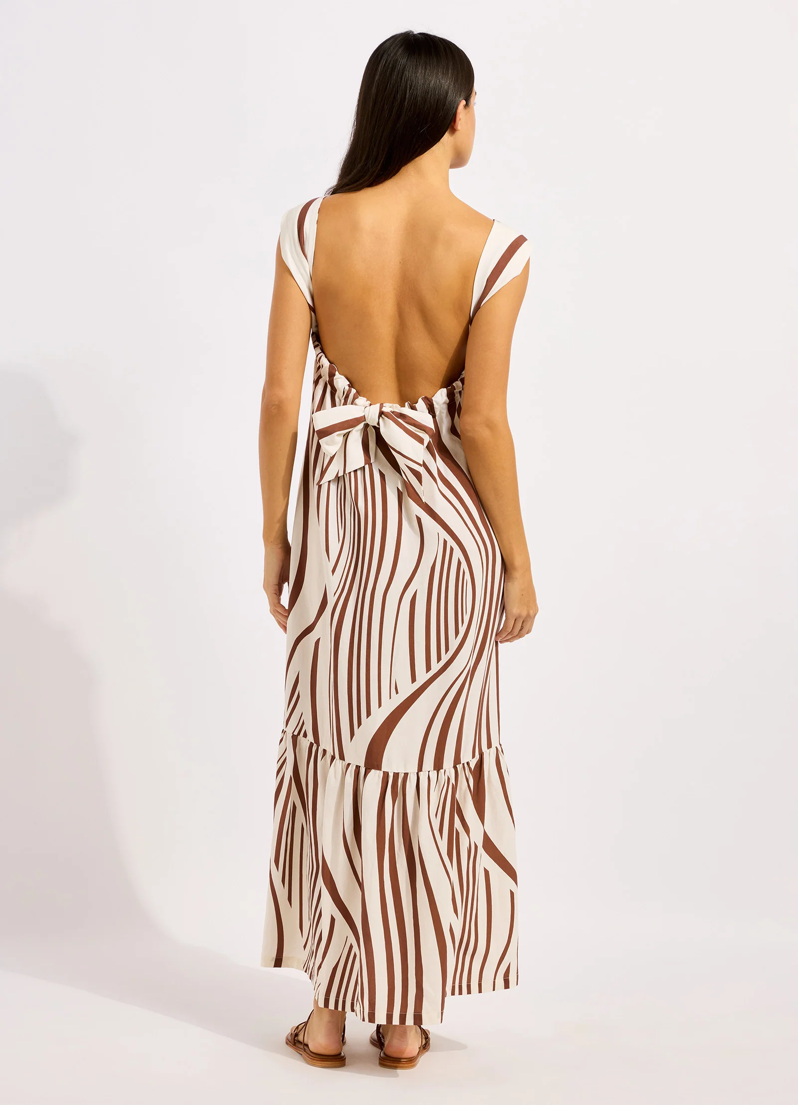Coastline Tie Back Maxi Dress - Image 4