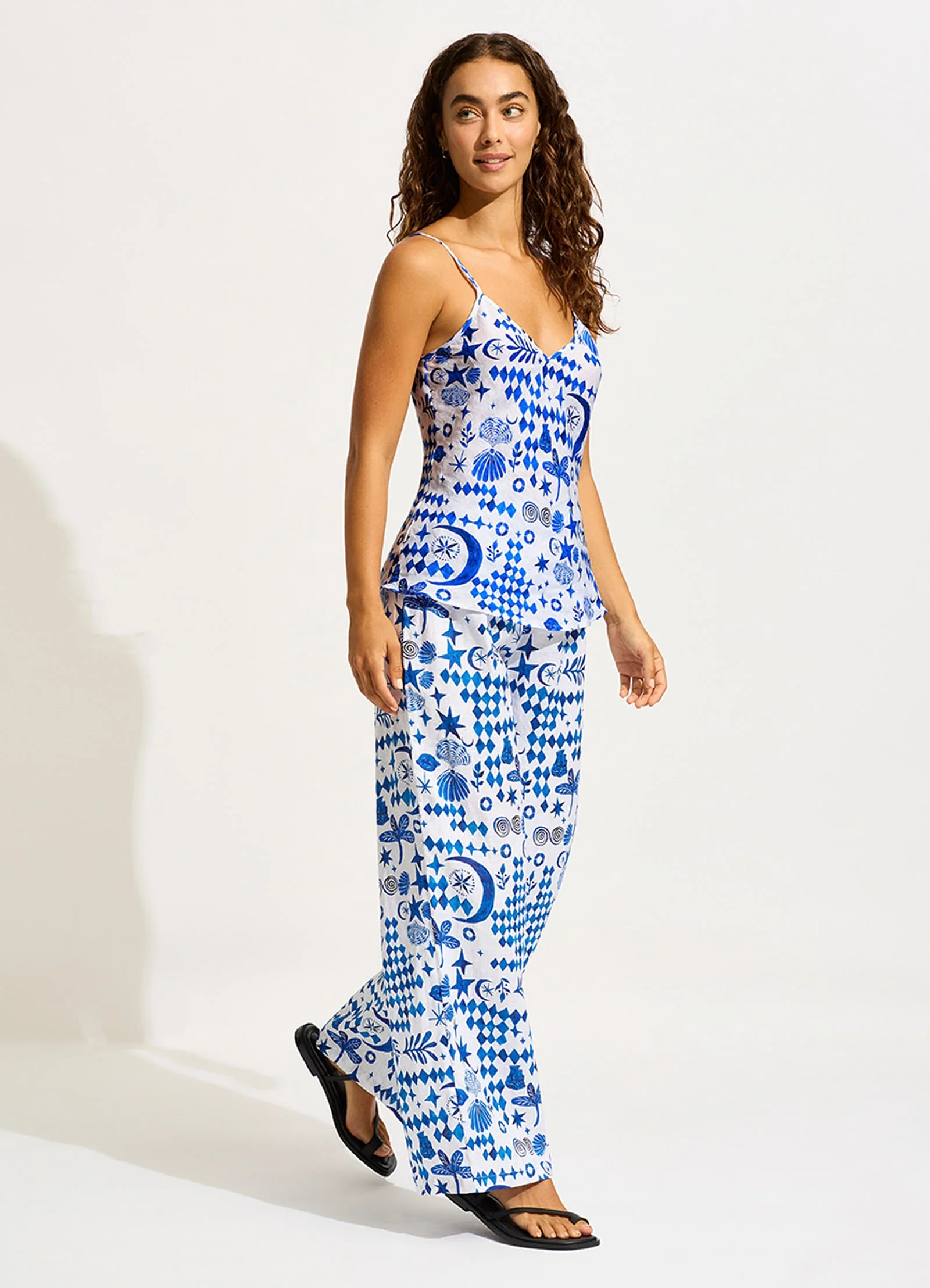 Corfu  Cami Top - Azure - Image 3