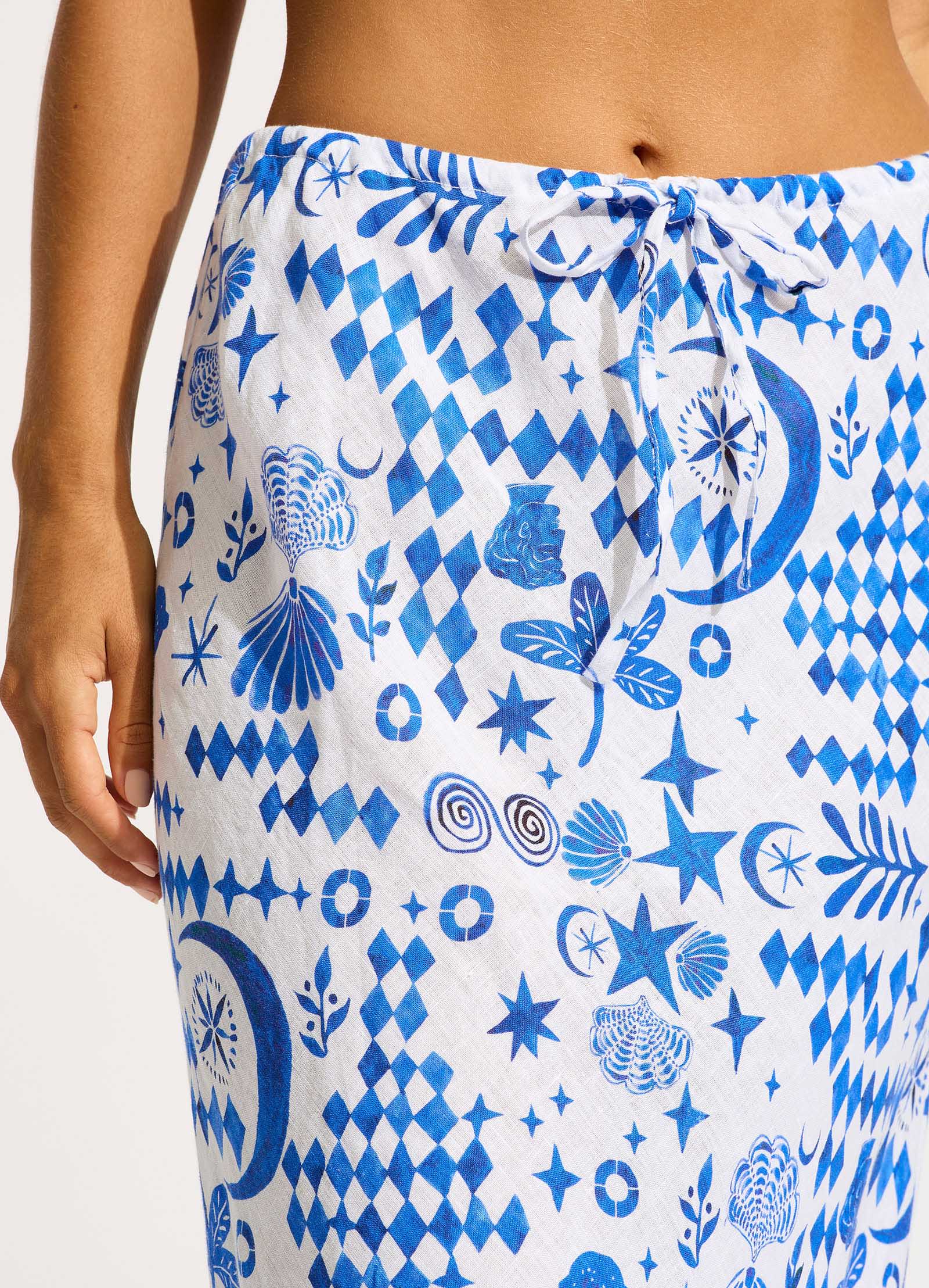 Corfu Maxi Skirt - Azure - Image 5