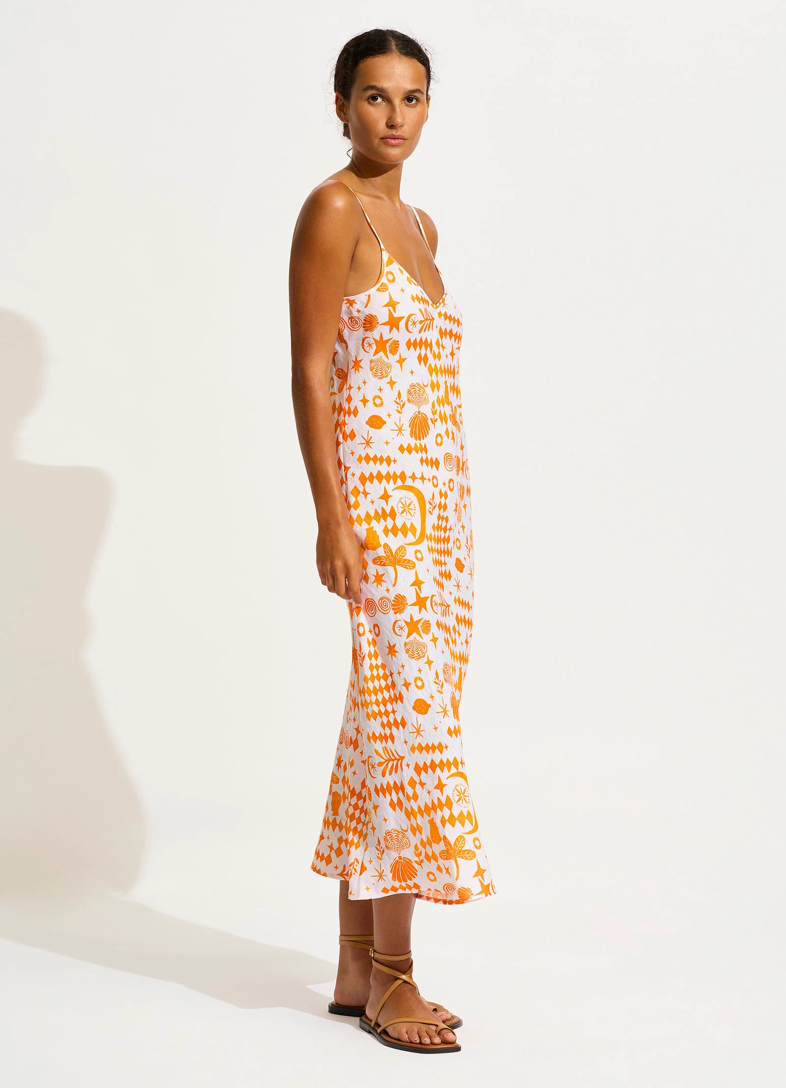 Corfu Midi Dress - Turmeric - Image 2