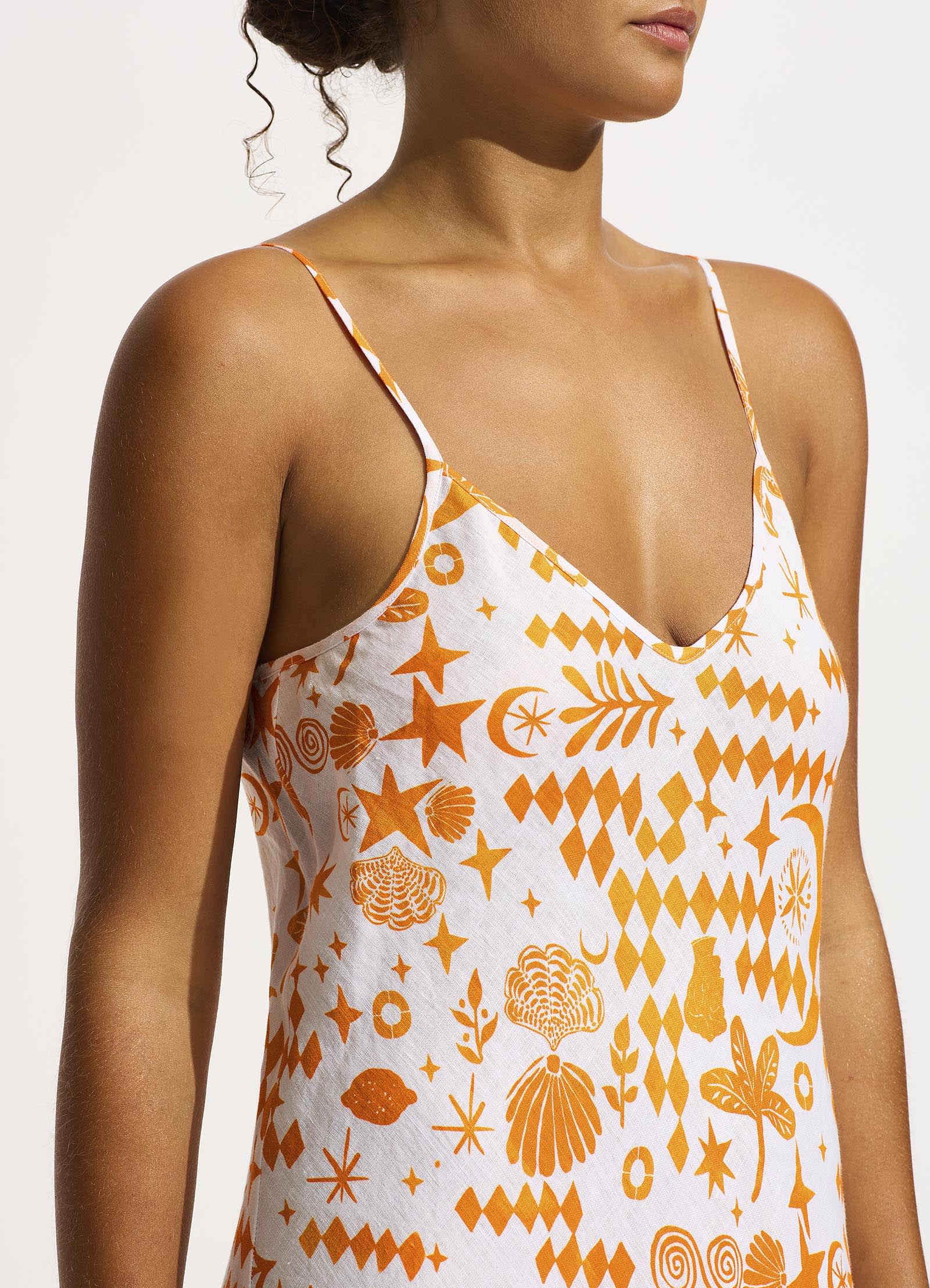Corfu Midi Dress - Turmeric - Image 4