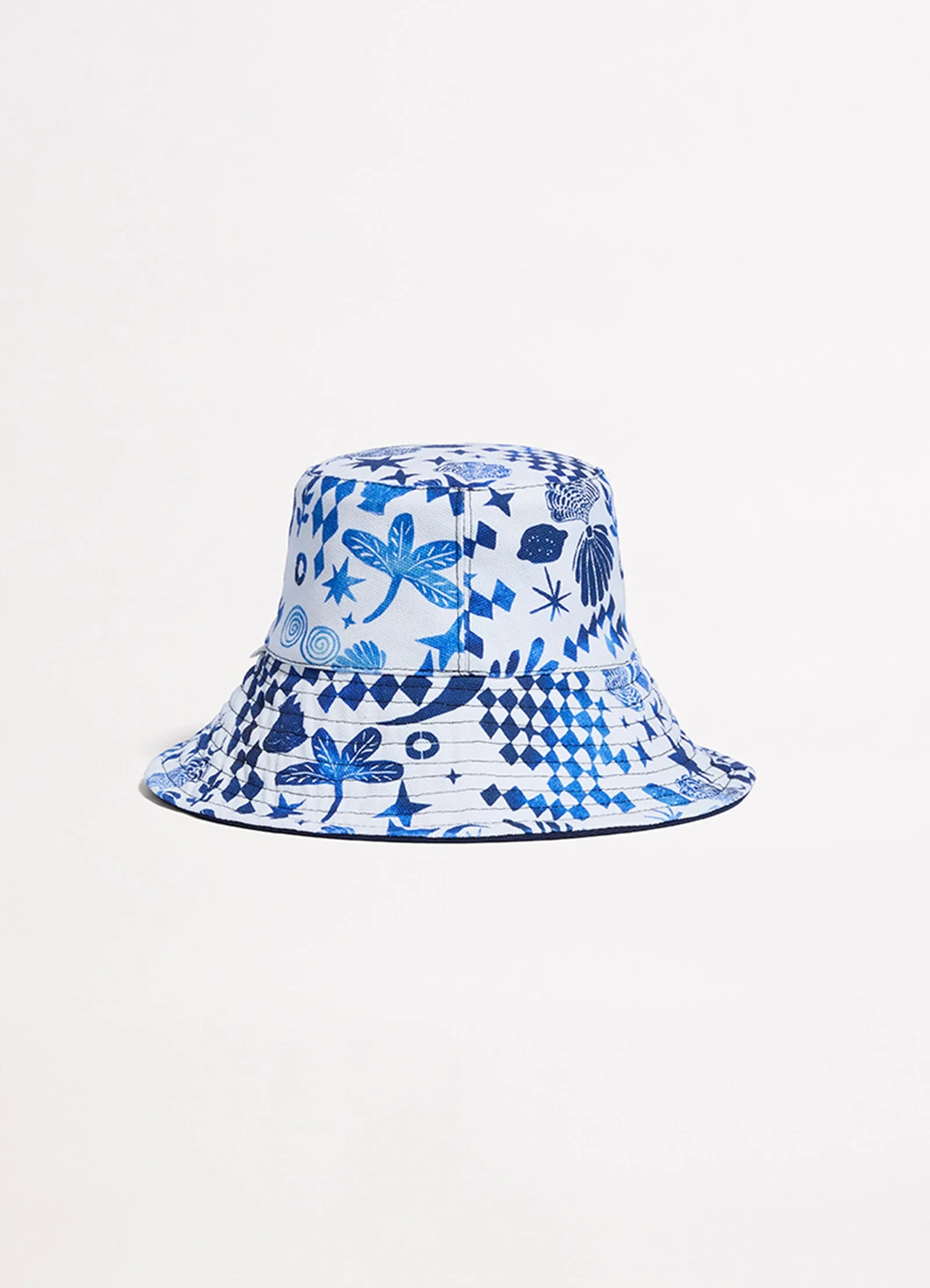 Corfu Reversible Bucket Hat - Azure - Image 4