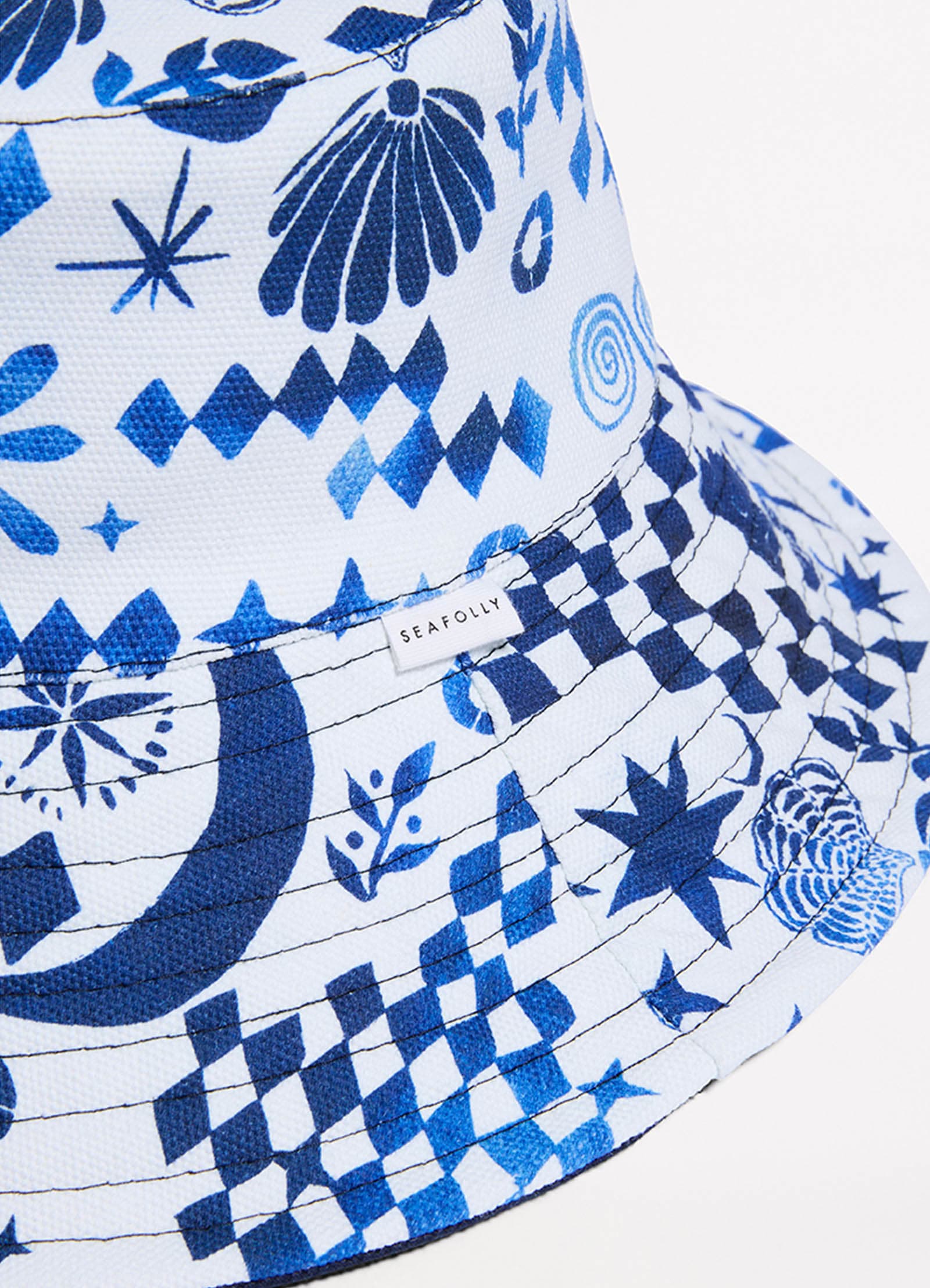 Corfu Reversible Bucket Hat - Azure - Image 5